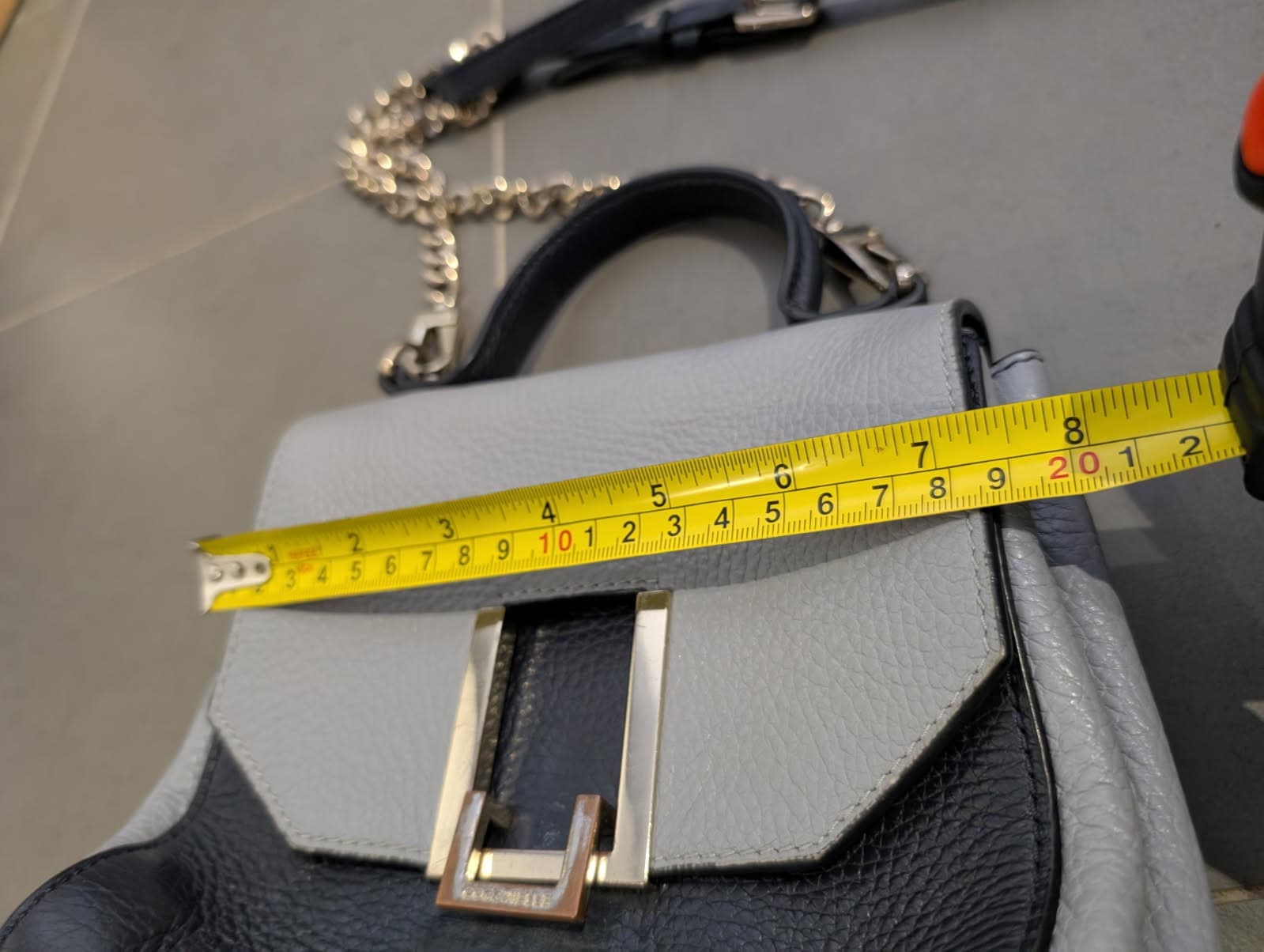 Coccinelle Arlettis Small Handbag - Two-Tone Leather Crossbody — photo 8 of 9