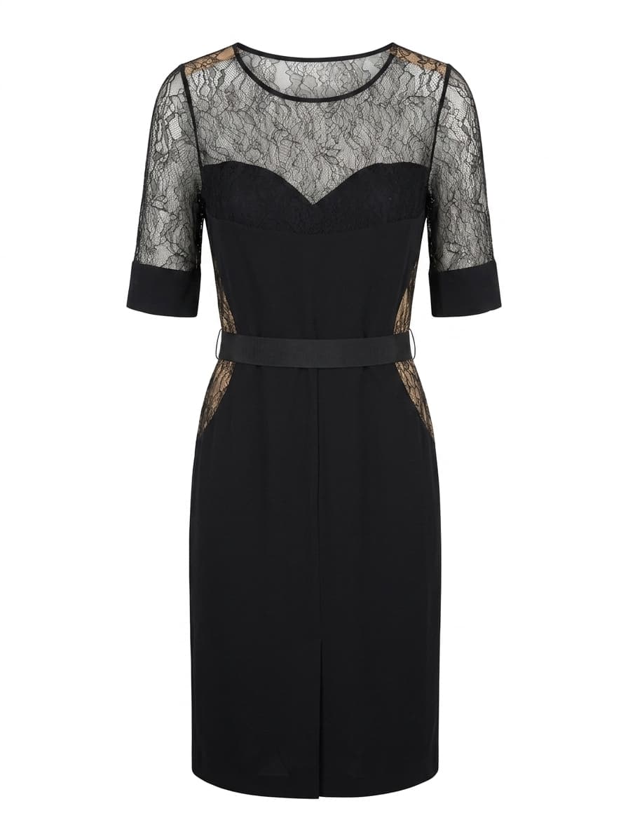Collette Dinnigan Black Lace Overlay Midi Dress - Limited Edition — photo 1 of 9