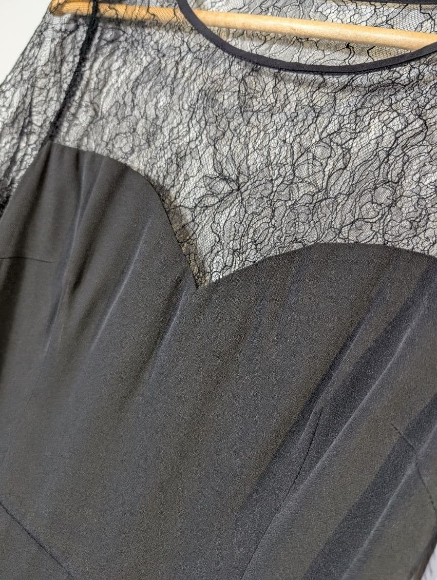 Collette Dinnigan Black Lace Overlay Midi Dress - Limited Edition — photo 8 of 9