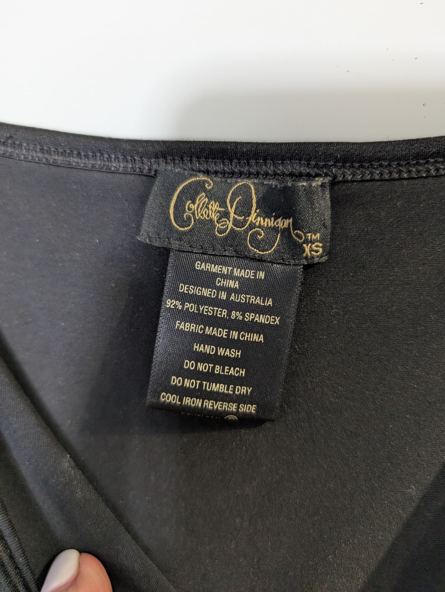 Collette Dinnigan Camisole Black Lace Trim Size XS — photo 2 of 2