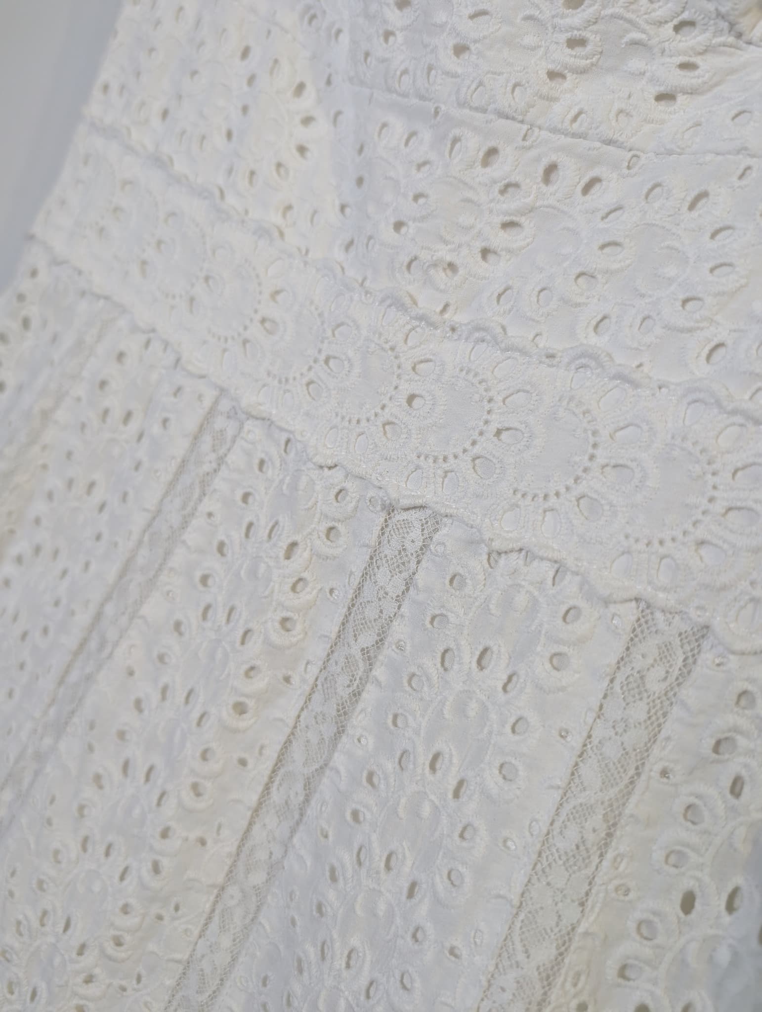 Collette Dinnigan White Eyelet Lace Sundress — photo 2 of 3