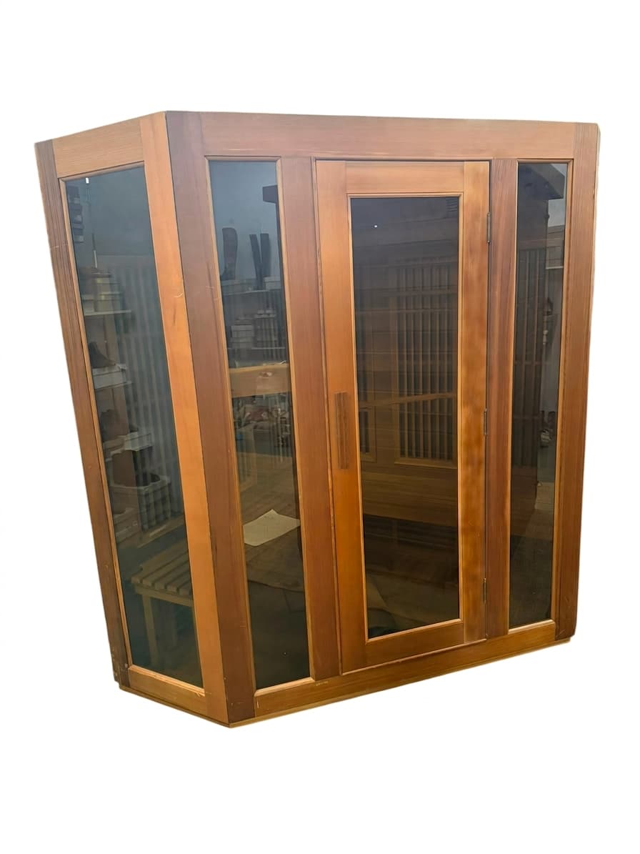 Corner Infrared Sauna Room with Digital Monitor and Audio System — photo 1 of 10