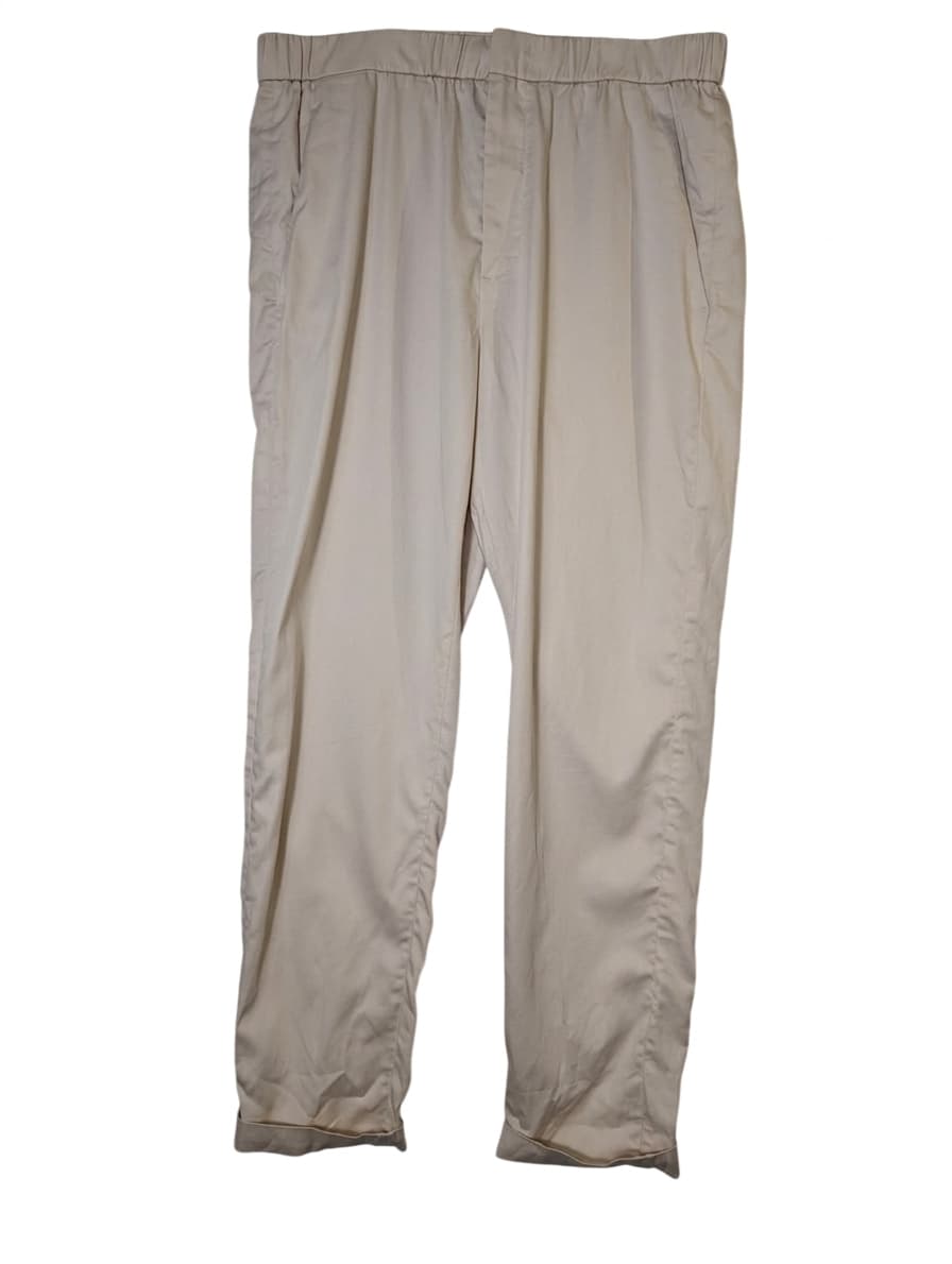 COS Men's Elasticated Waist Trousers - Beige Lyocell Blend — photo 1 of 8