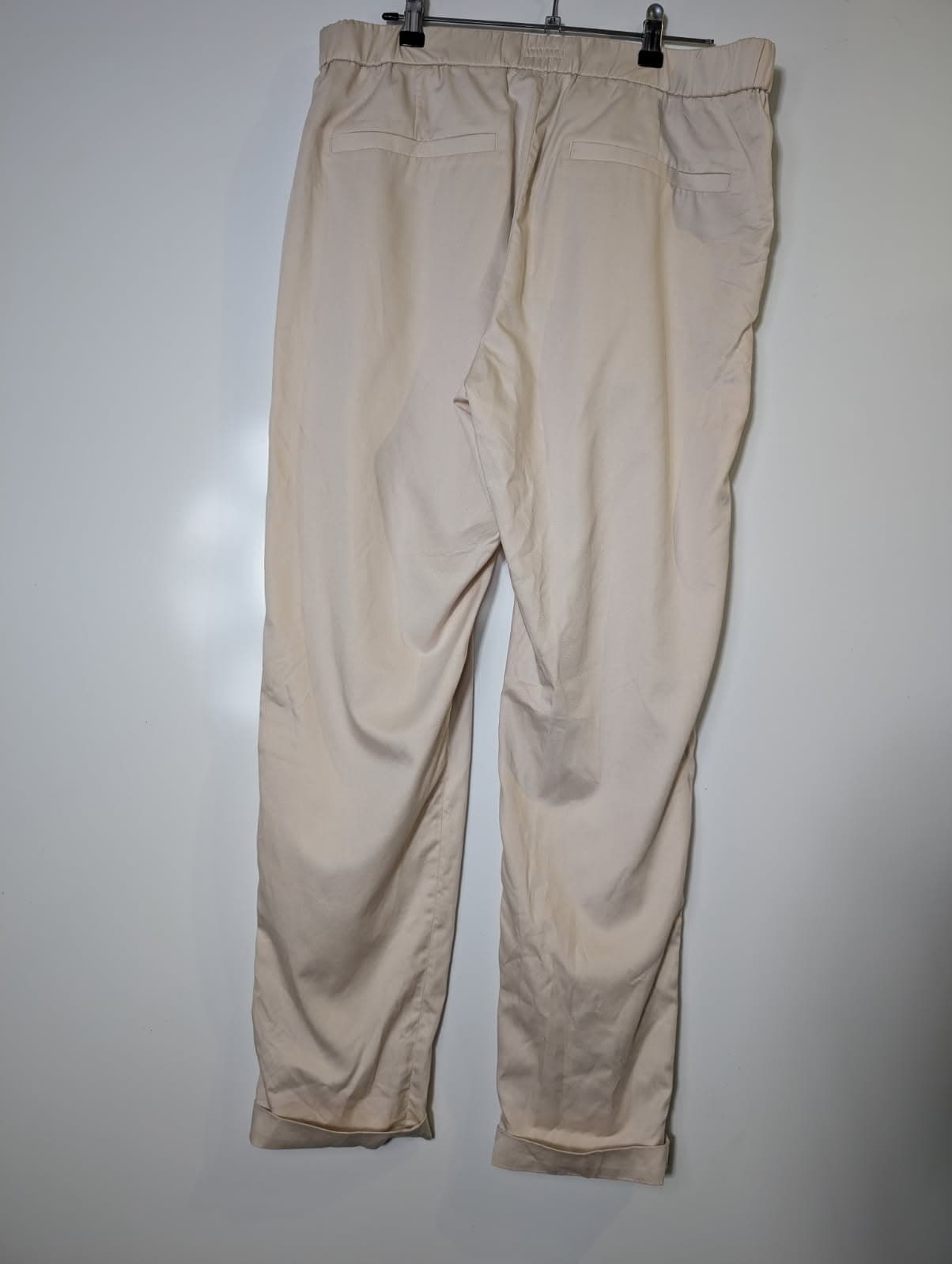 COS Men's Elasticated Waist Trousers - Beige Lyocell Blend — photo 8 of 8