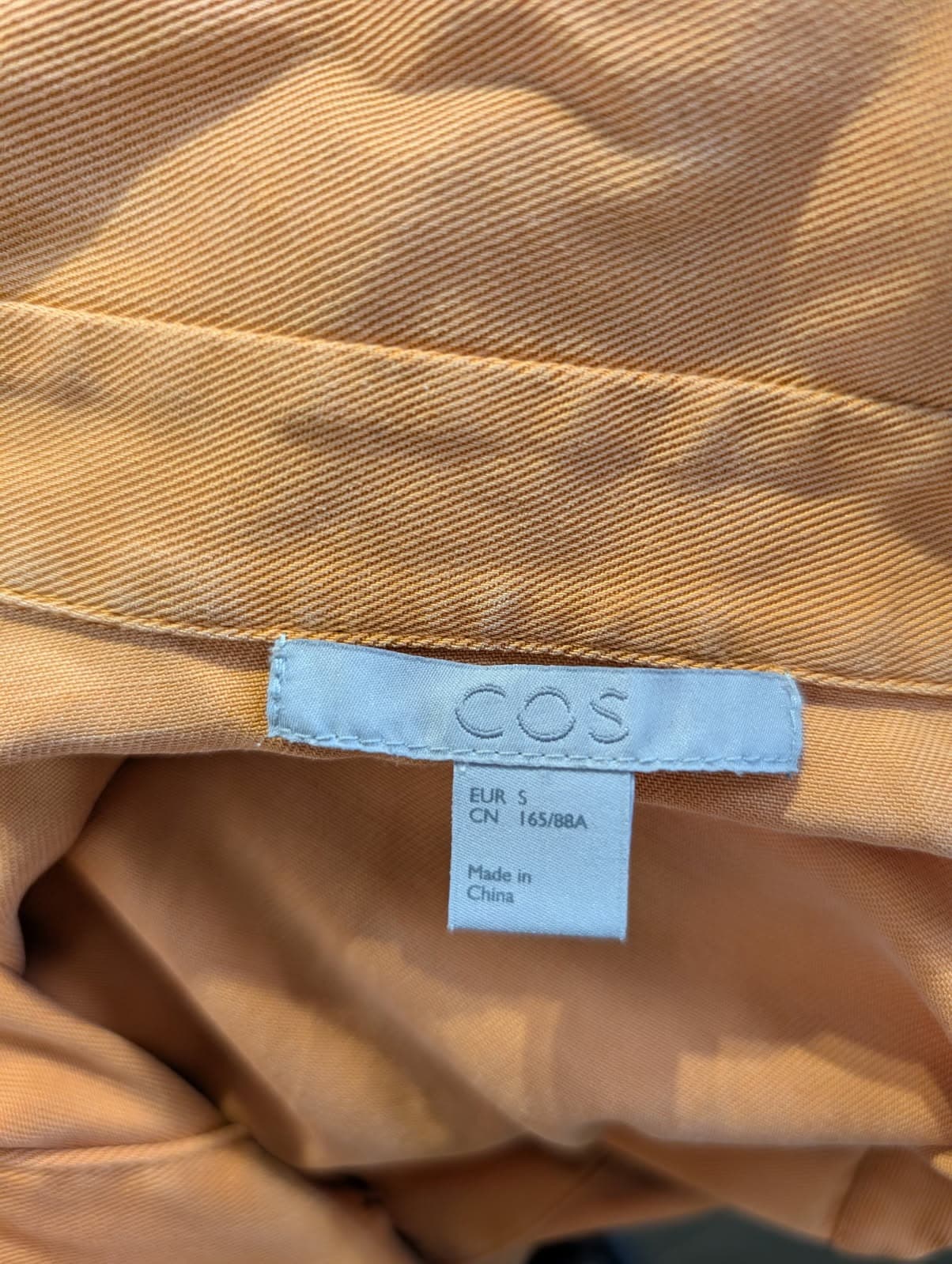 COS Oversized Long Sleeve Collared Shirt Mustard Yellow — photo 14 of 14
