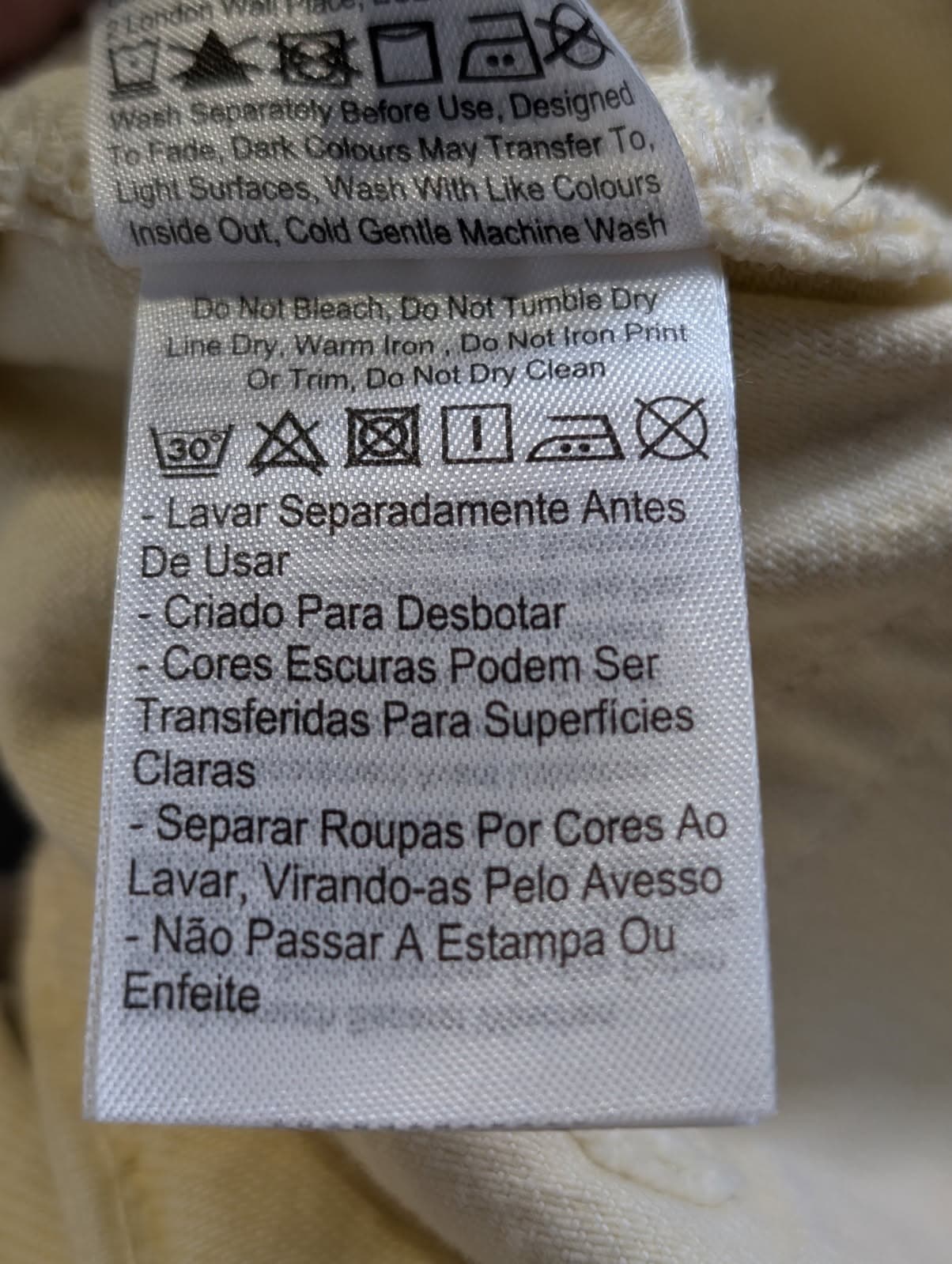 Cotton On Boyfriend Super Baggy Cargo Pants Cream Size 30 — photo 5 of 7