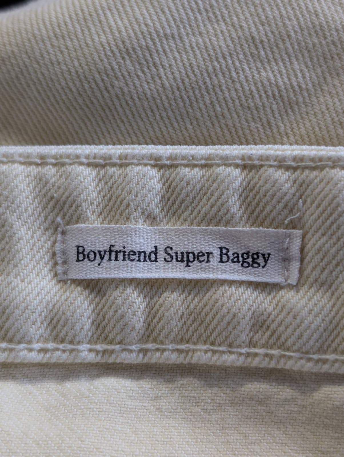 Cotton On Boyfriend Super Baggy Cargo Pants Cream Size 30 — photo 6 of 7