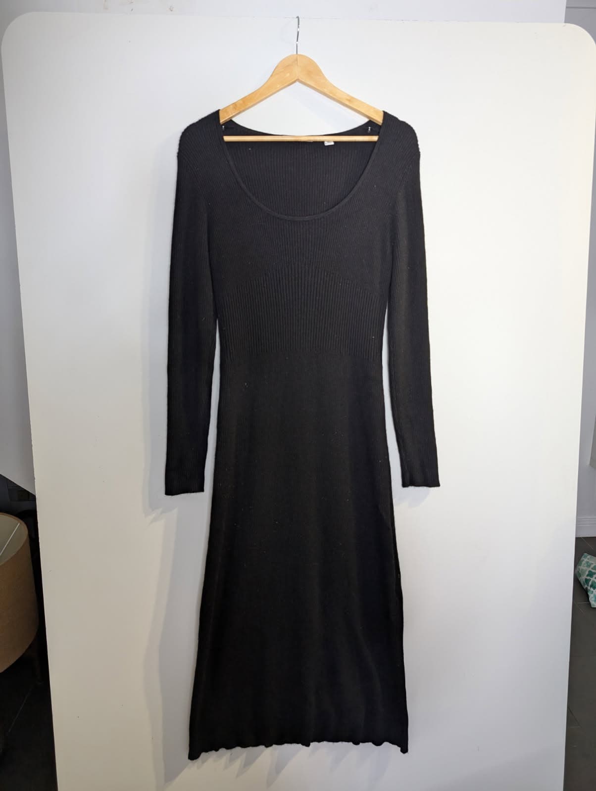 Country Road Black Ribbed Long Sleeve Top - Size XL — photo 1 of 8