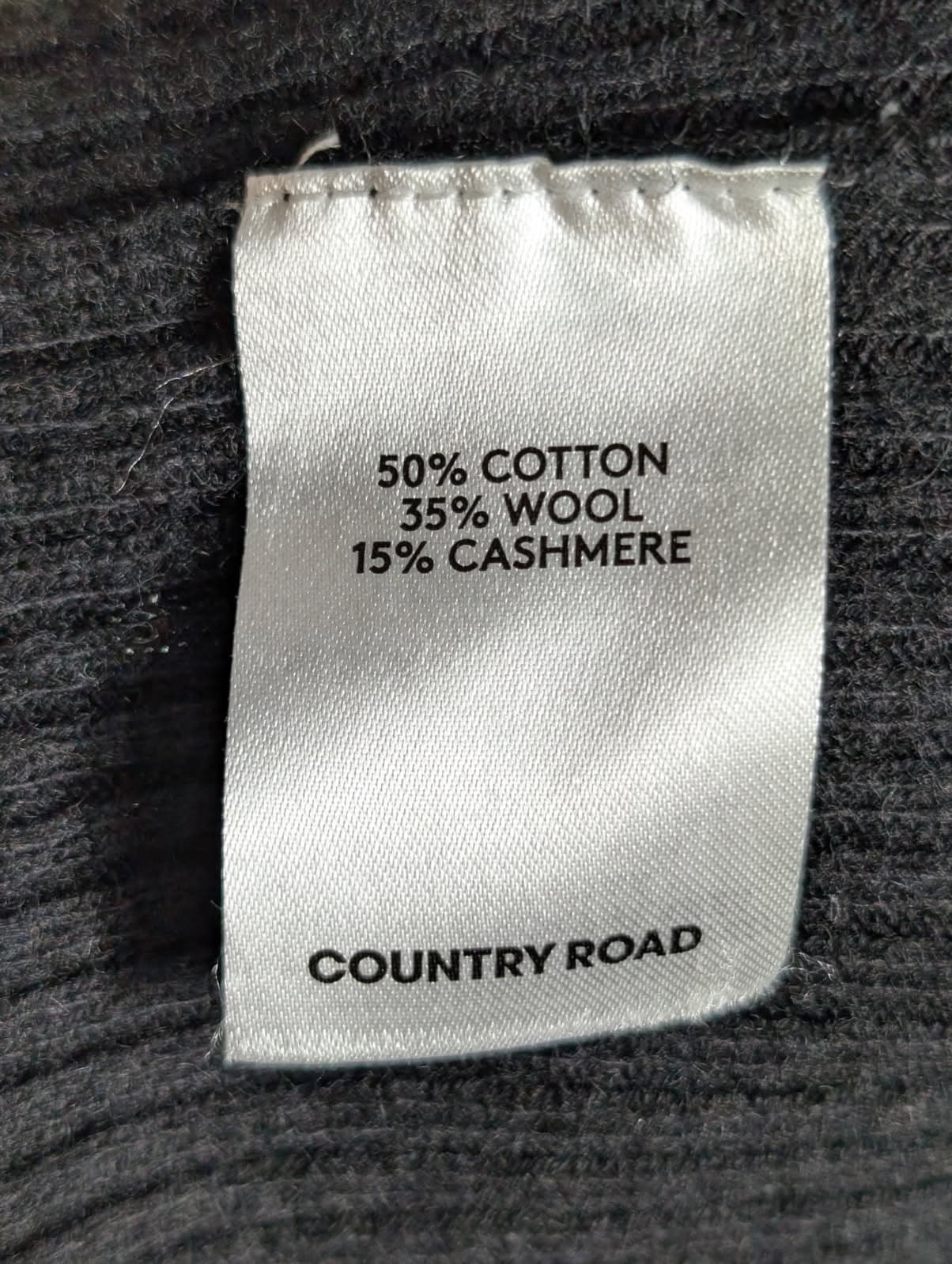 Country Road Black Ribbed Long Sleeve Top - Size XL — photo 4 of 8