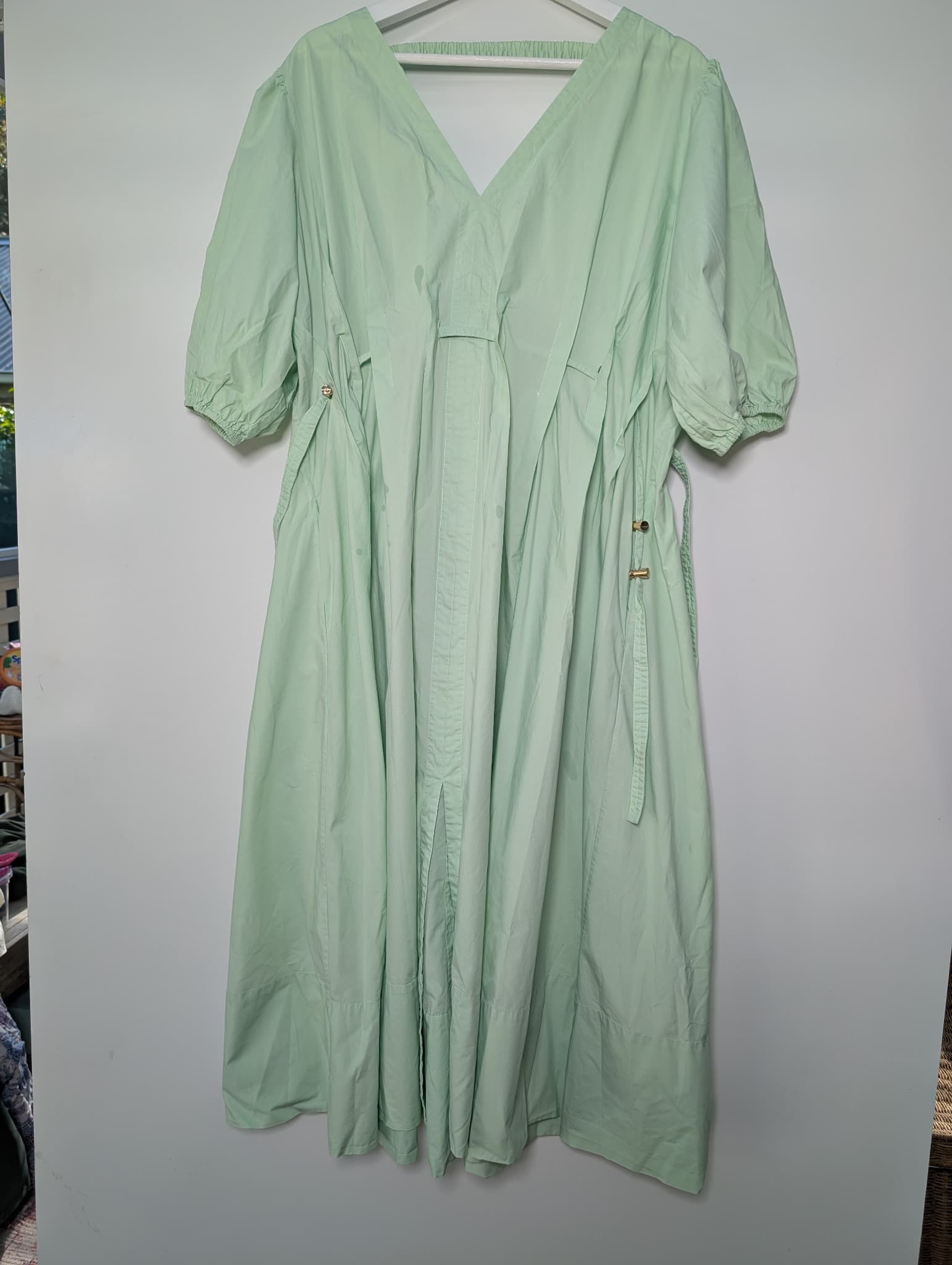 Country Road Cotton Poplin Midi Dress Mint Green Size 10 — photo 1 of 10