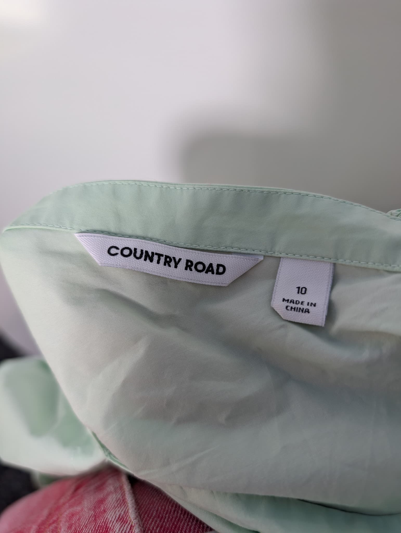 Country Road Cotton Poplin Midi Dress Mint Green Size 10 — photo 8 of 10