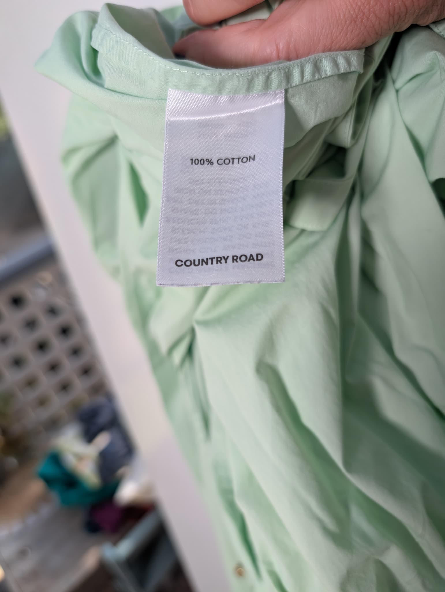 Country Road Cotton Poplin Midi Dress Mint Green Size 10 — photo 9 of 10