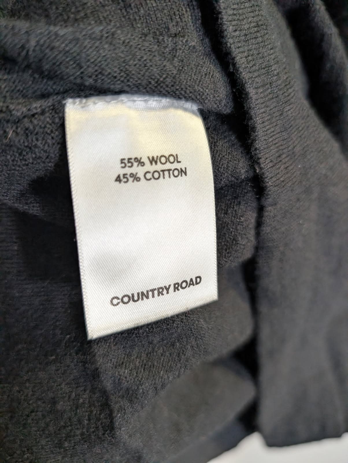 Country Road Crew Neck Knit Sweater Grey Wool Blend Women's XXS — photo 3 of 6