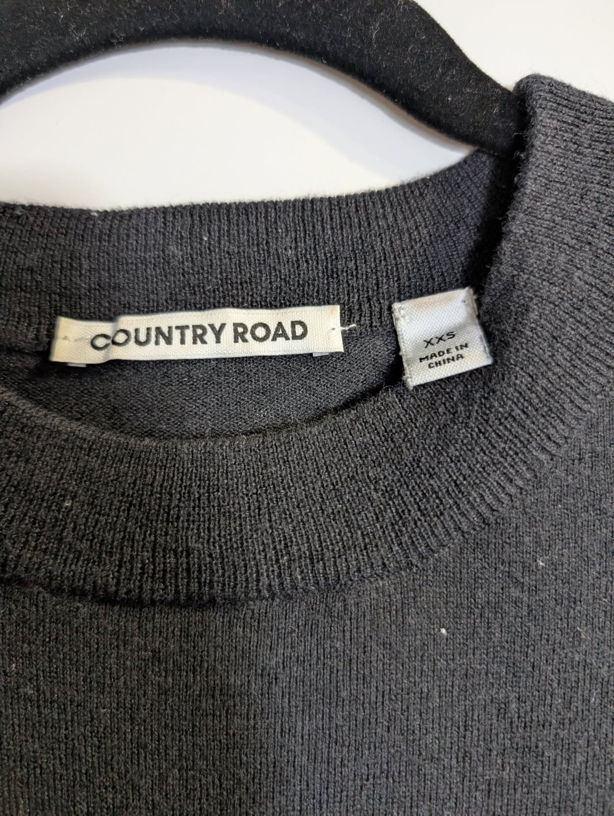 Country Road Crew Neck Knit Sweater Grey Wool Blend Women's XXS — photo 4 of 6