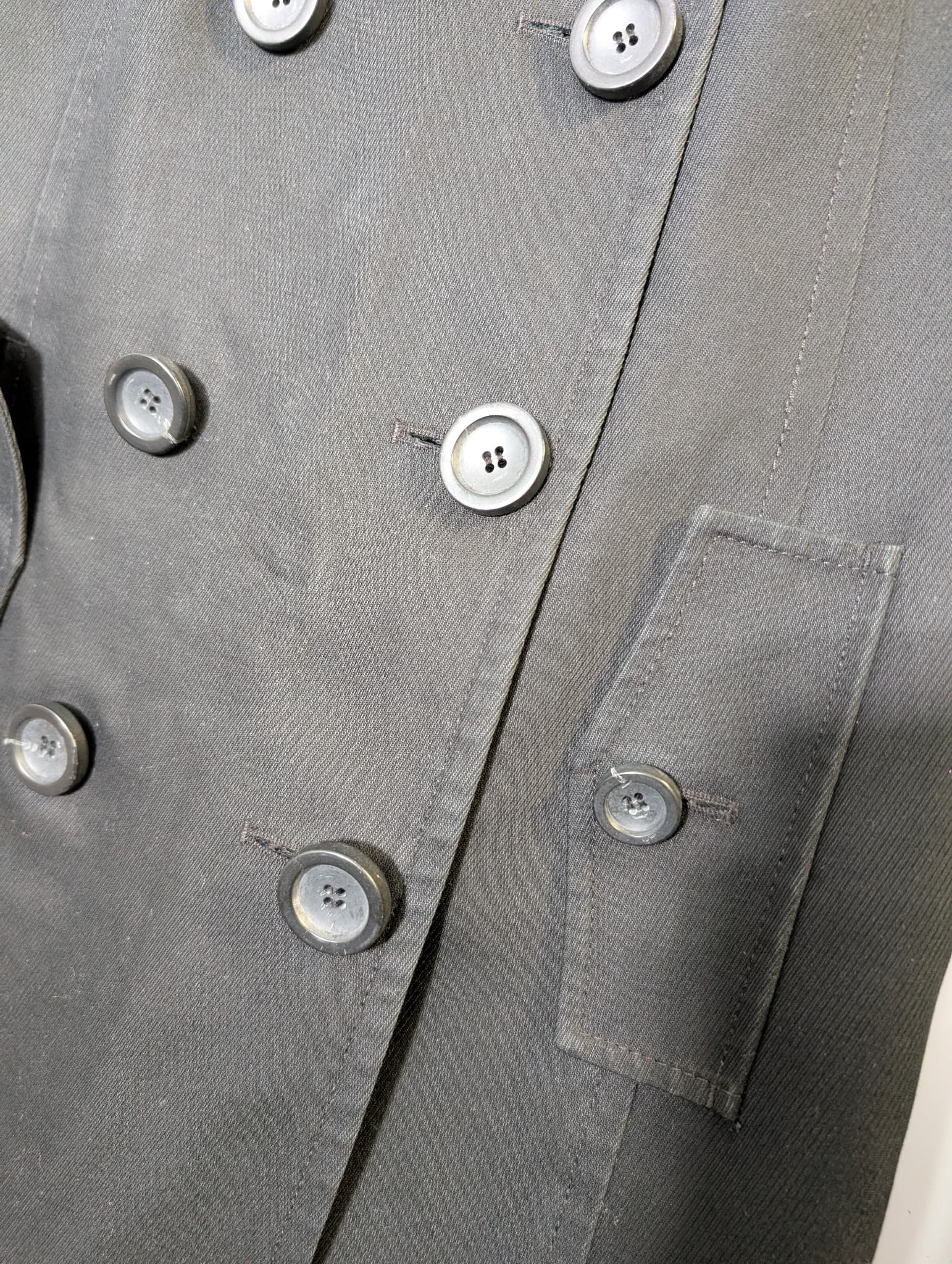 Country Road Double-Breasted Trench Coat Black Size S — photo 2 of 13