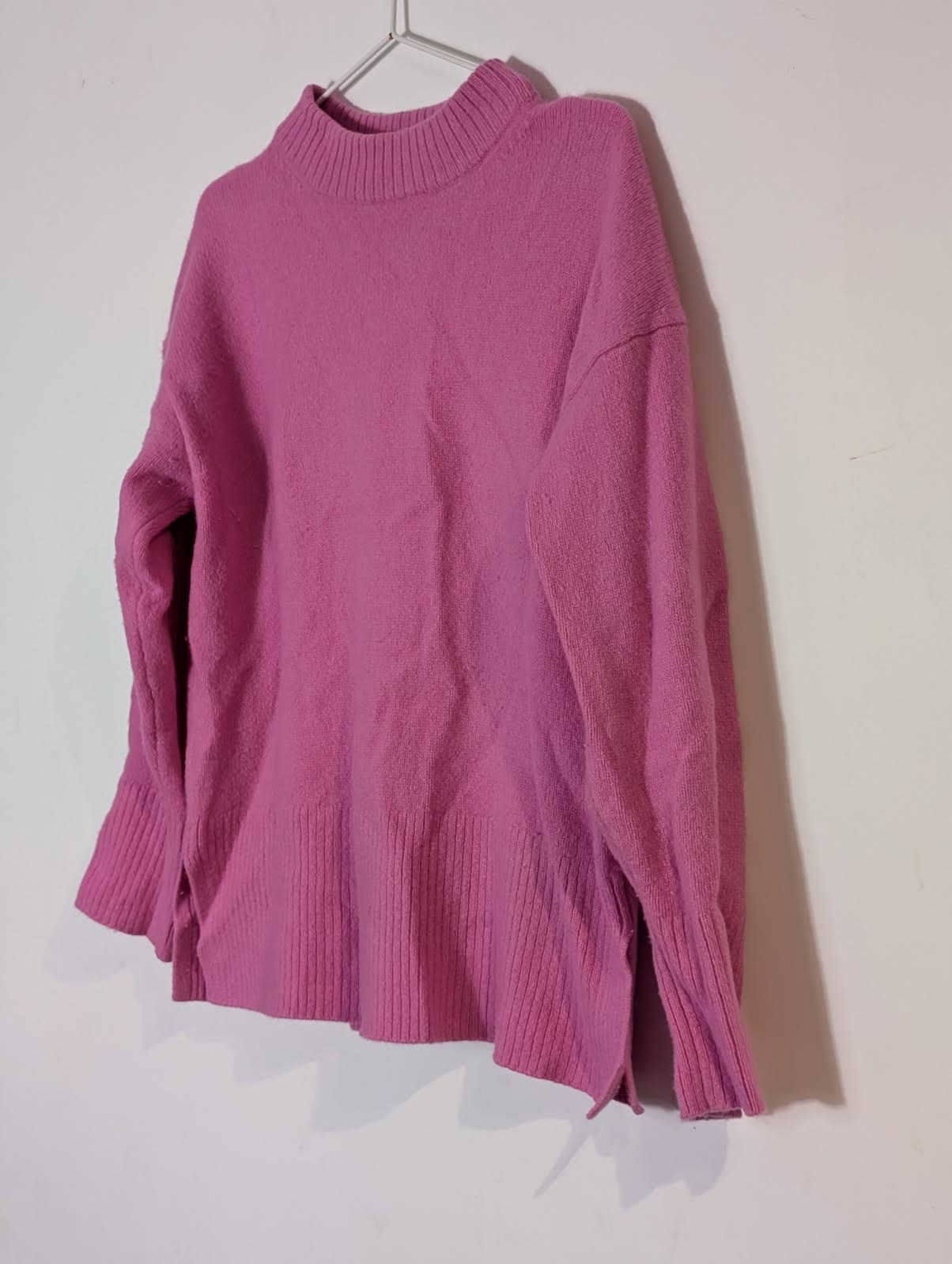 Country Road Pink 100% Wool Mock Neck Sweater - Women's Size M — photo 3 of 9