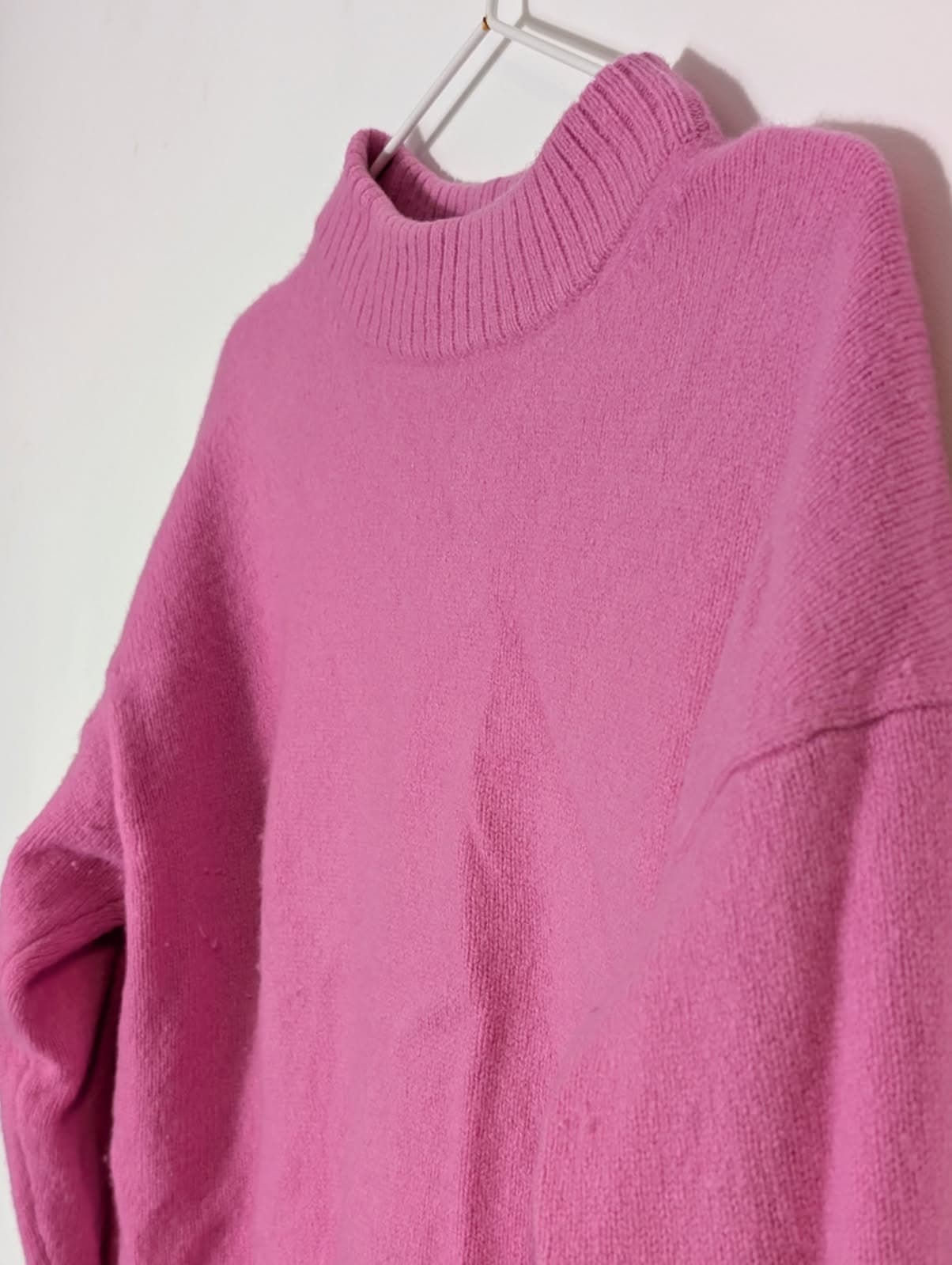 Country Road Pink 100% Wool Mock Neck Sweater - Women's Size M — photo 5 of 9