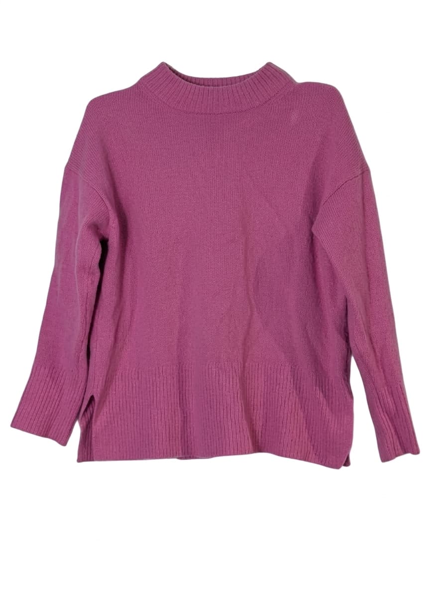 Country Road Pink 100% Wool Mock Neck Sweater - Women's Size M — photo 1 of 9