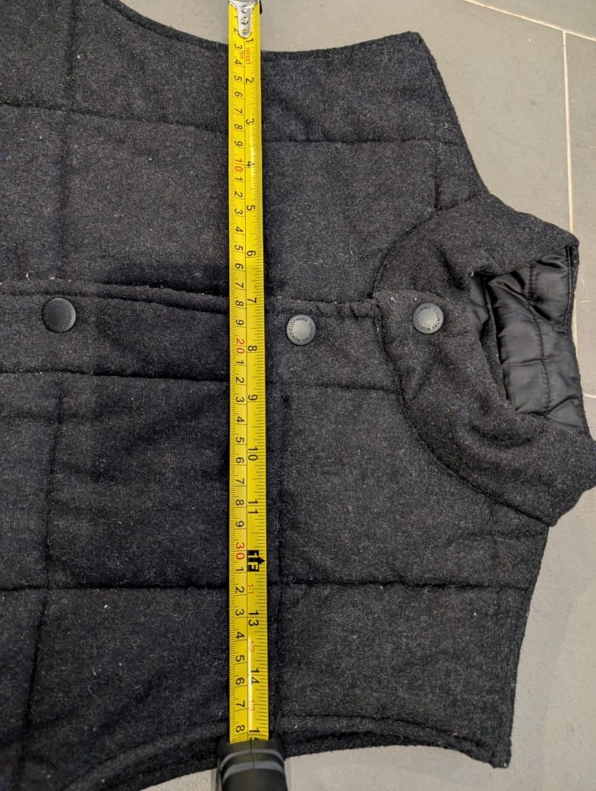 Country Road Quilted Wool Blend Vest - Charcoal Grey Size S — photo 3 of 8