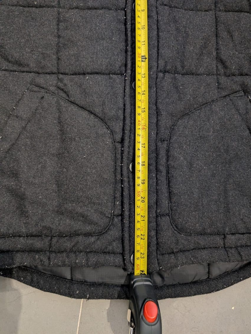 Country Road Quilted Wool Blend Vest - Charcoal Grey Size S — photo 6 of 8
