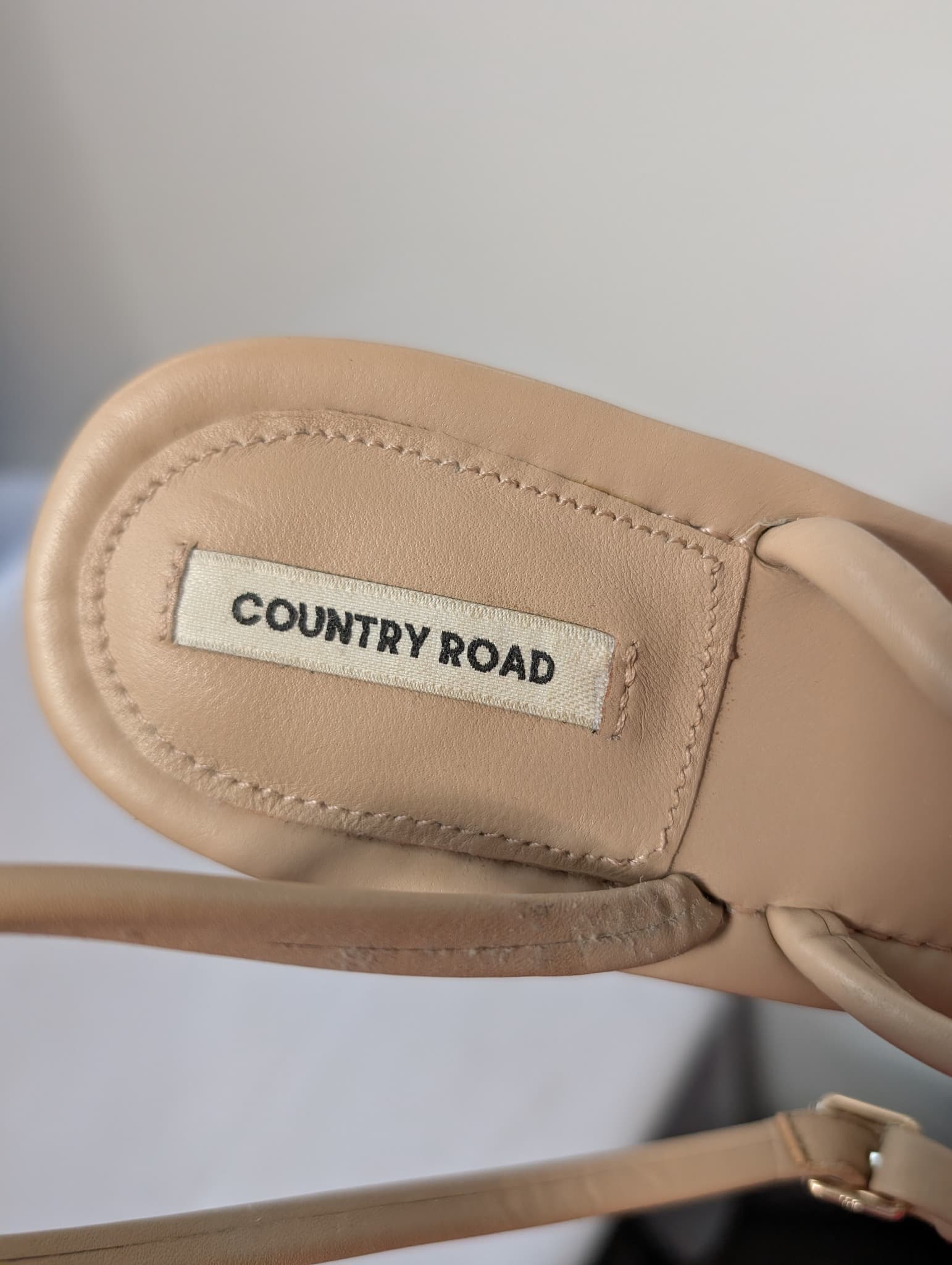 Country Road Strappy Kitten Heel Sandals Nude EU 42 — photo 6 of 8