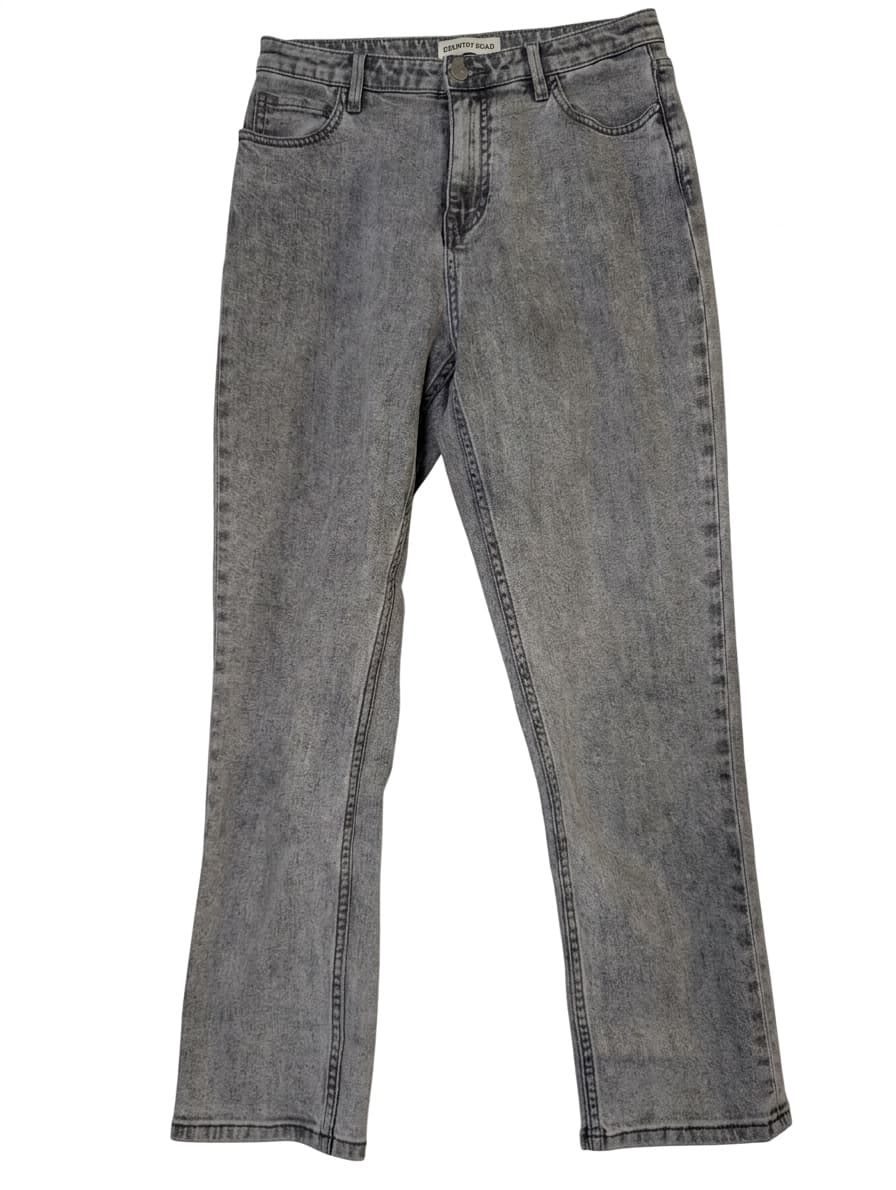 Country Road Women's Grey Acid Wash Straight Leg Jeans - Size 10 — photo 1 of 8