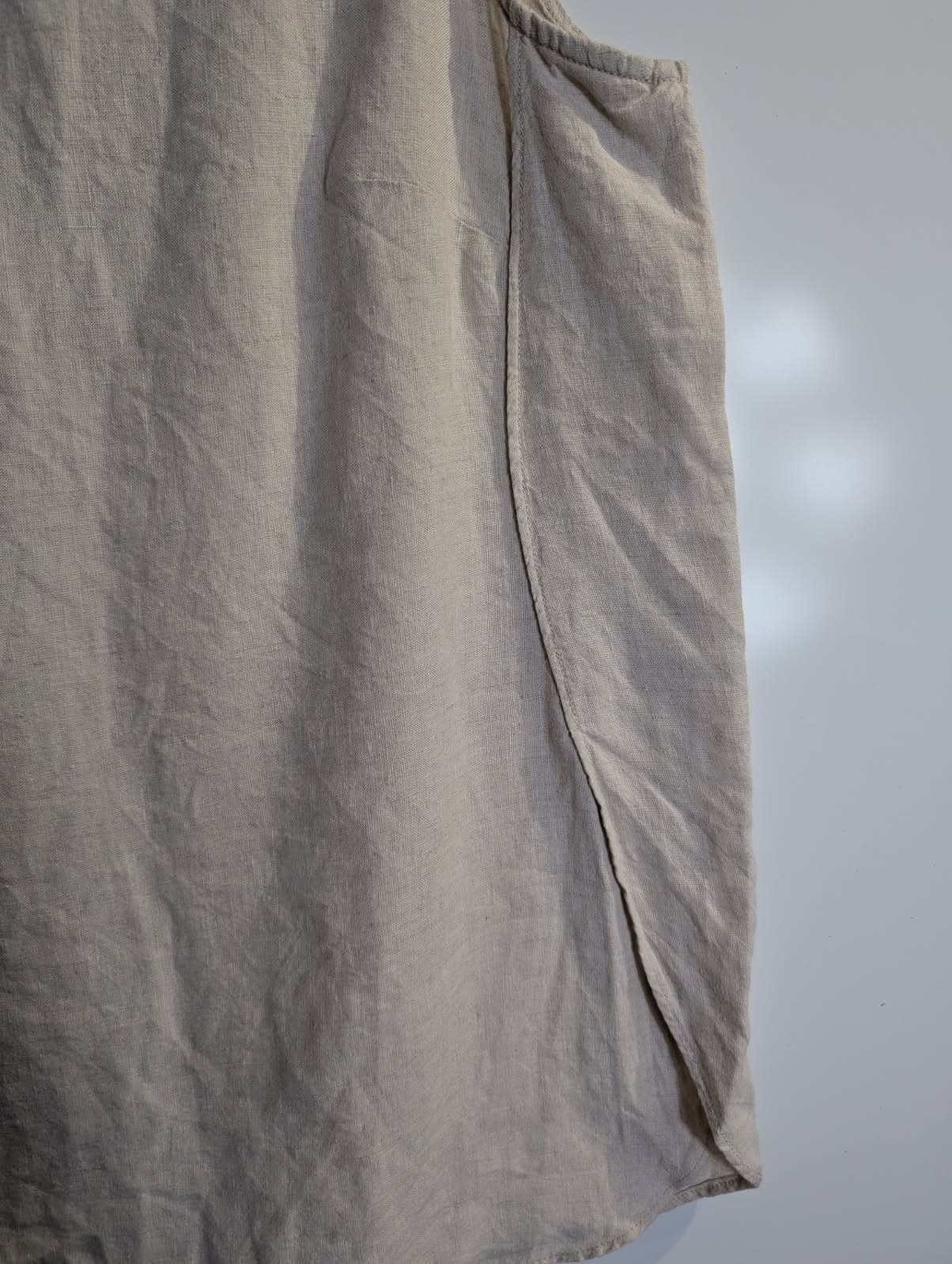 Country Road Women's Linen Sleeveless Tank Top Beige Size 12 — photo 3 of 5