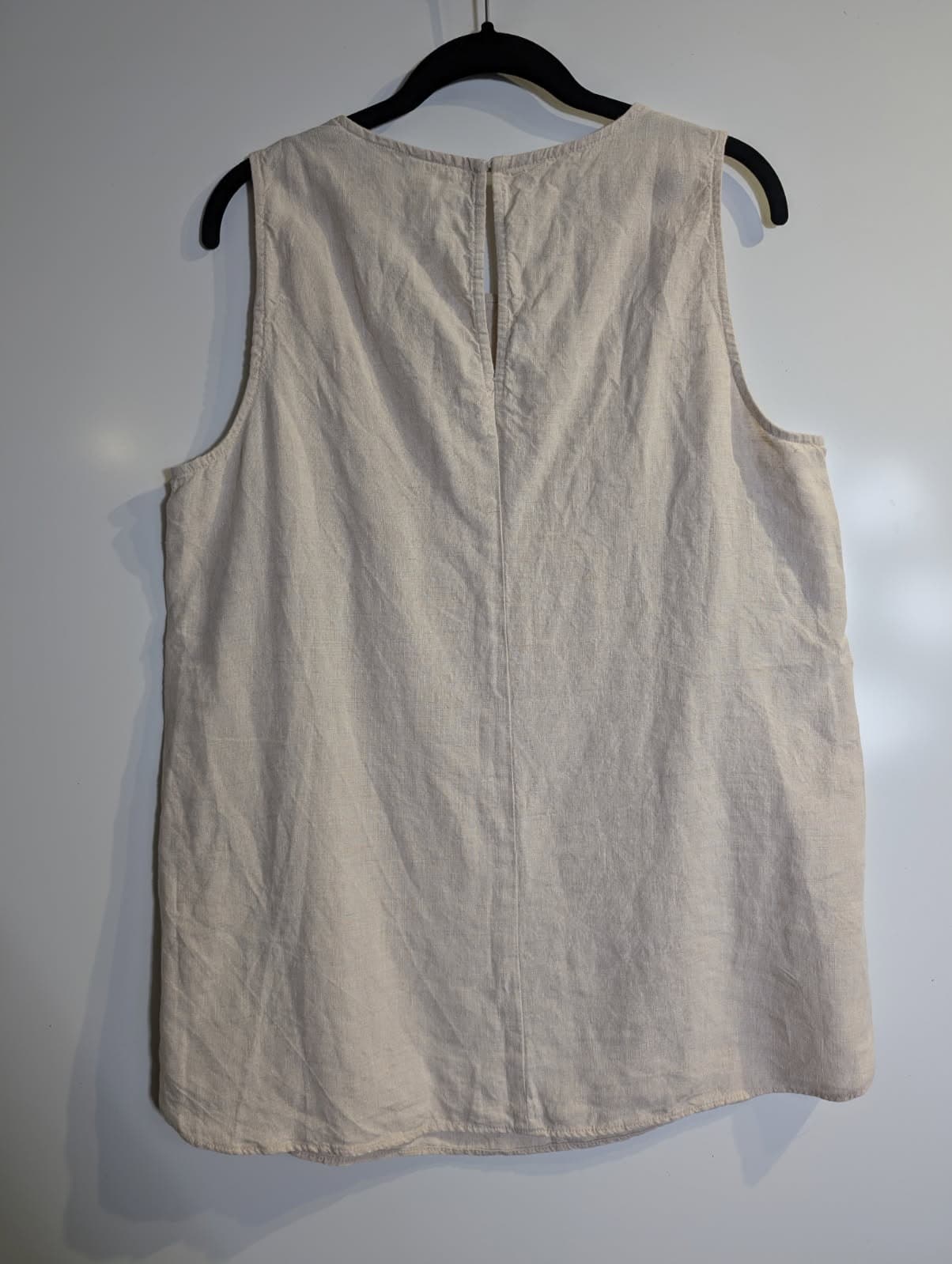 Country Road Women's Linen Sleeveless Tank Top Beige Size 12 — photo 5 of 5