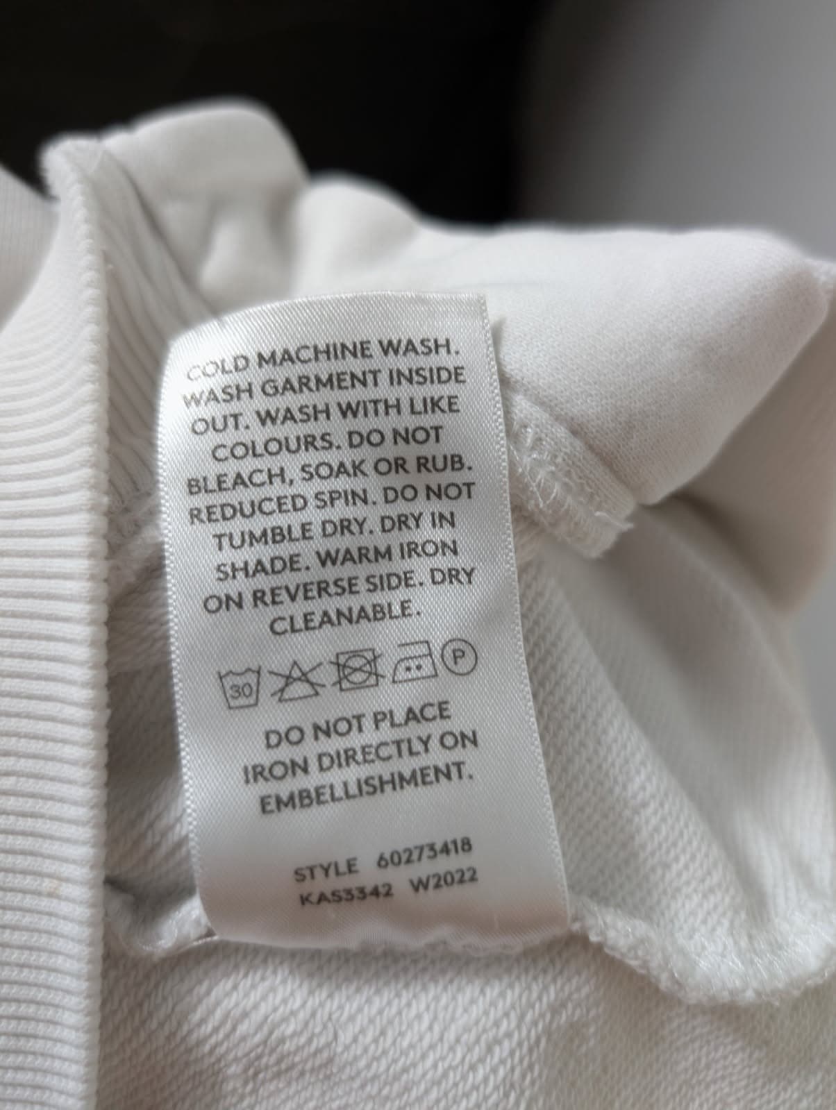 Country Road Women's Sweatshirt White Side Zip Detail — photo 2 of 9