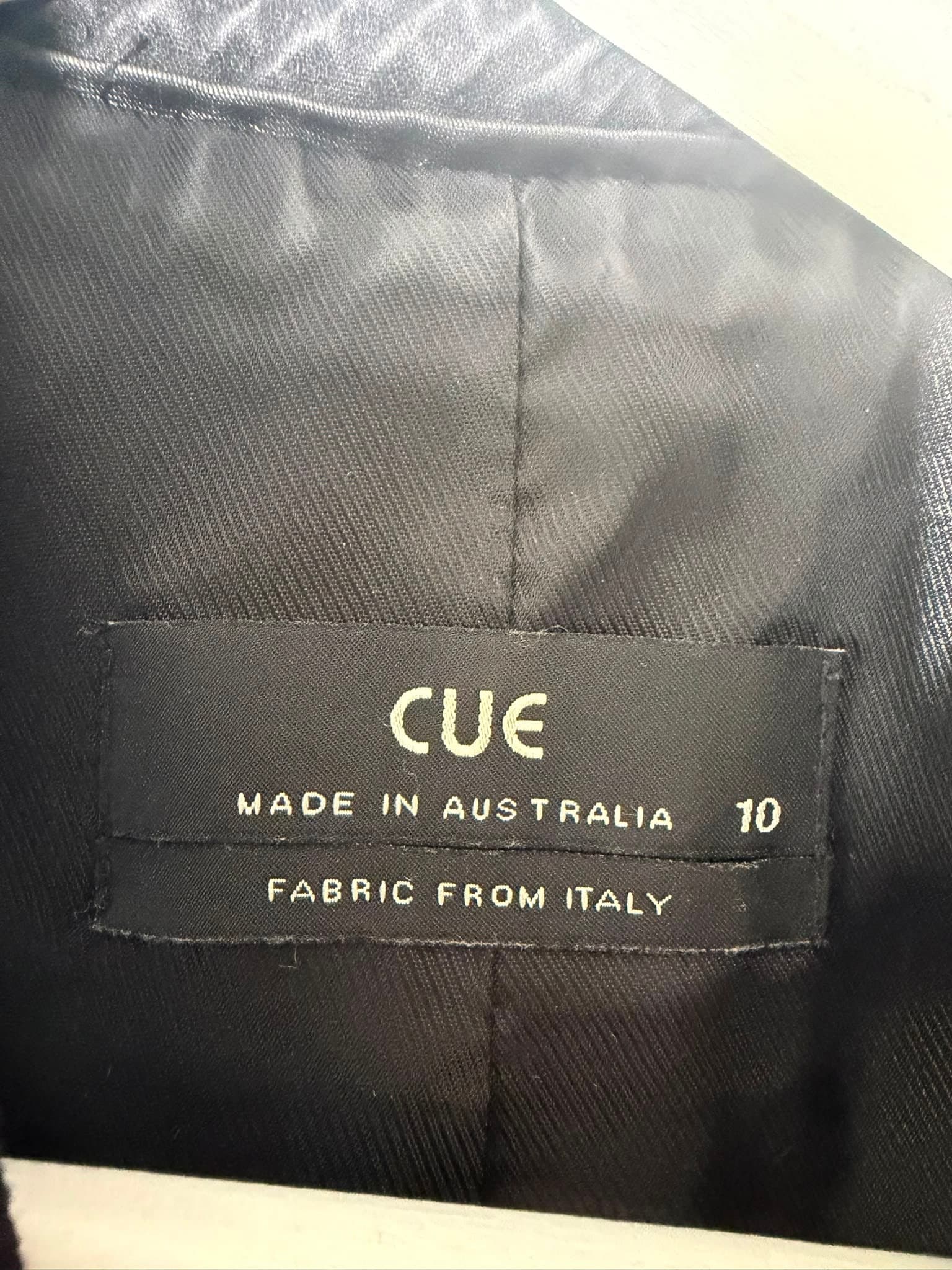 Cue Black Textured Sleeveless Longline Vest Size 10 — photo 3 of 3