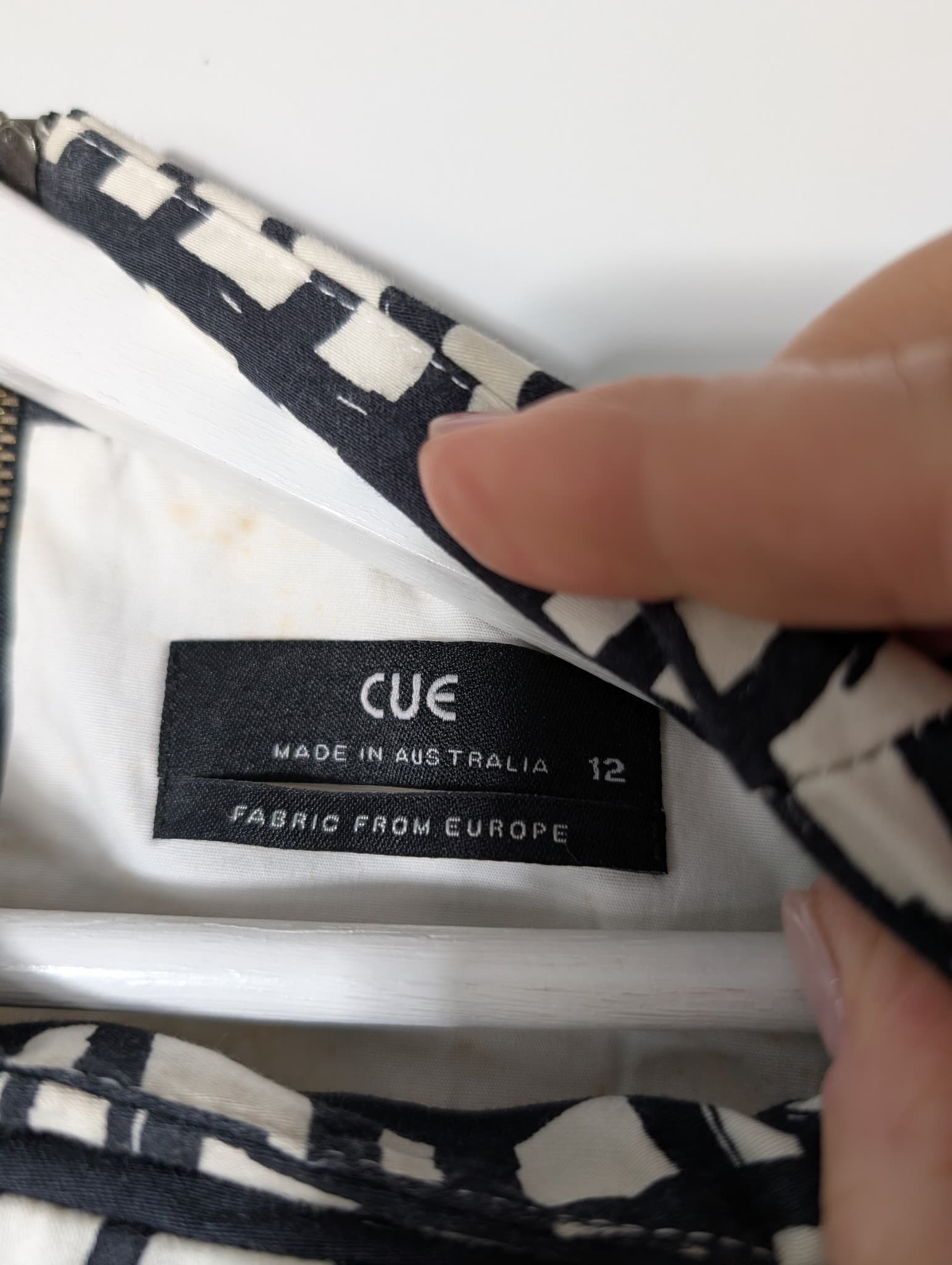 CUE Sleeveless Grid Print Dress Women's AU 12 — photo 4 of 9