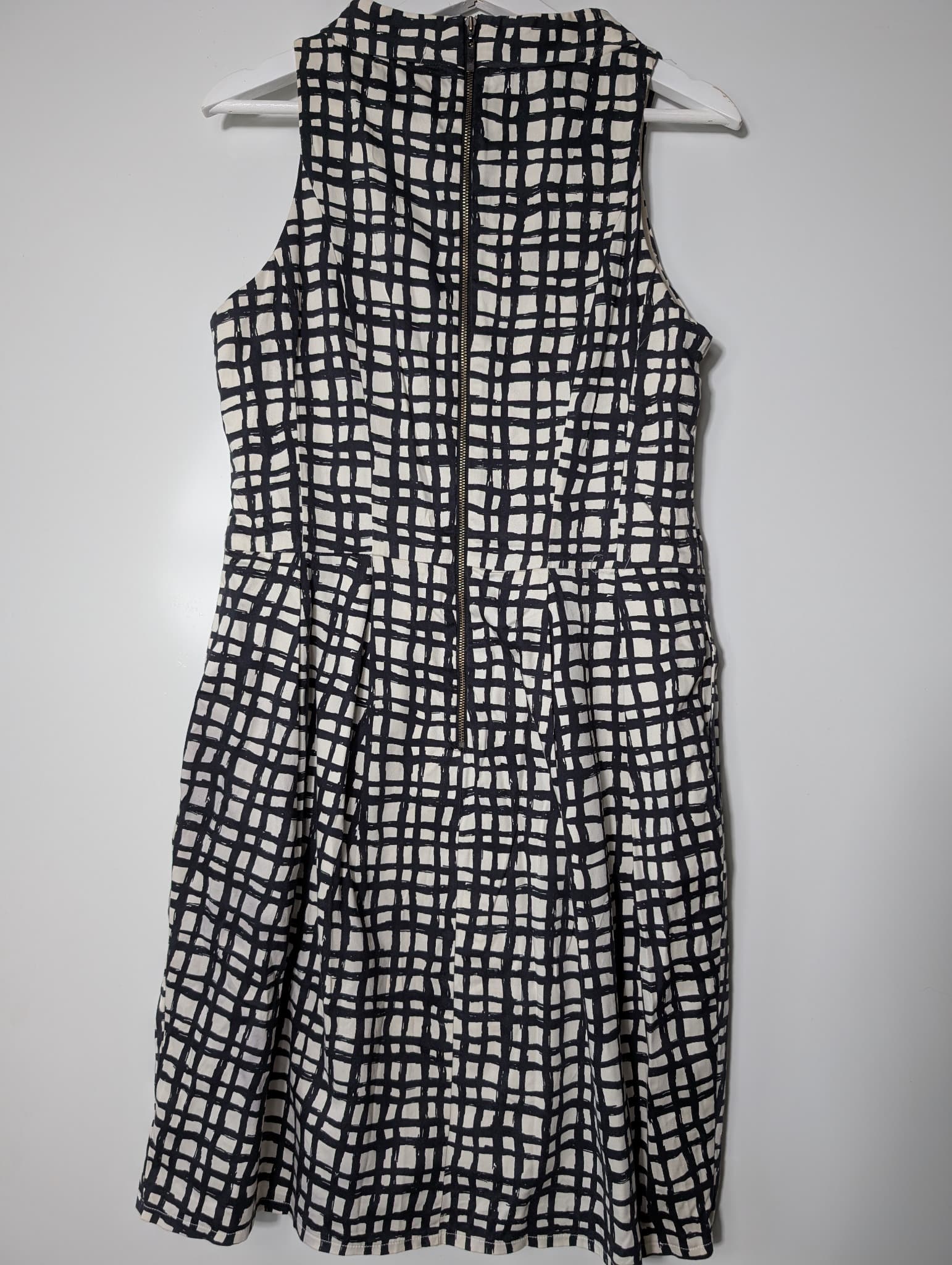 CUE Sleeveless Grid Print Dress Women's AU 12 — photo 5 of 9
