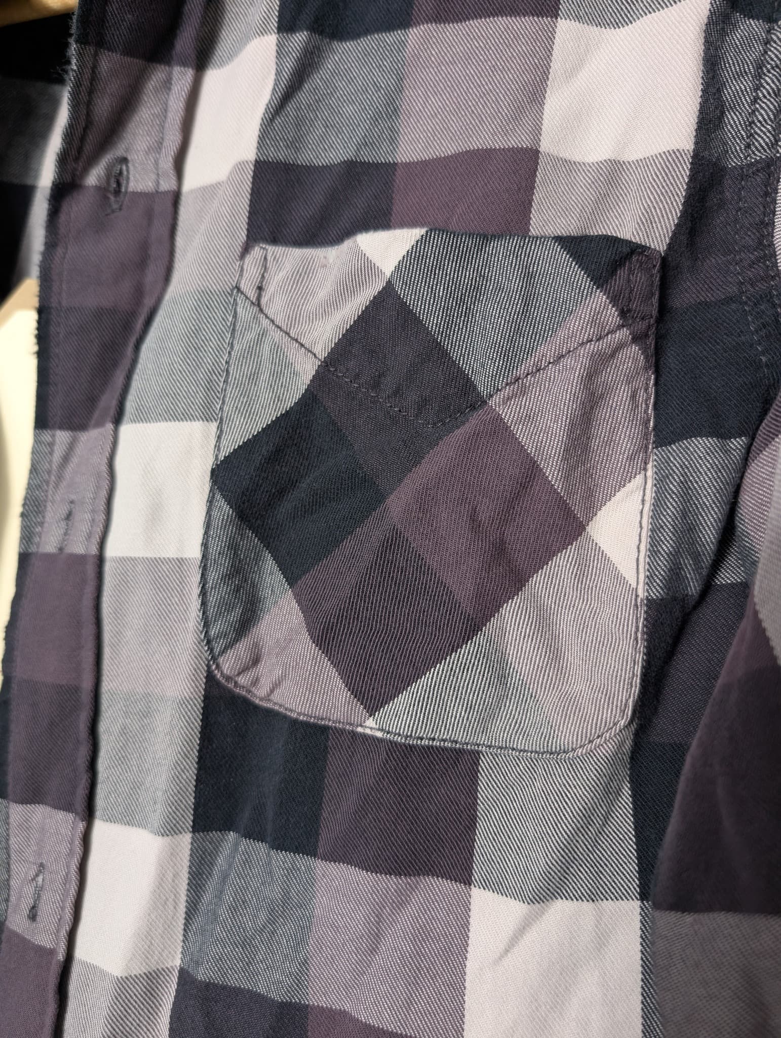 Current/Elliott The Prep School Shirt Graystone Plaid Size 2 — photo 4 of 10