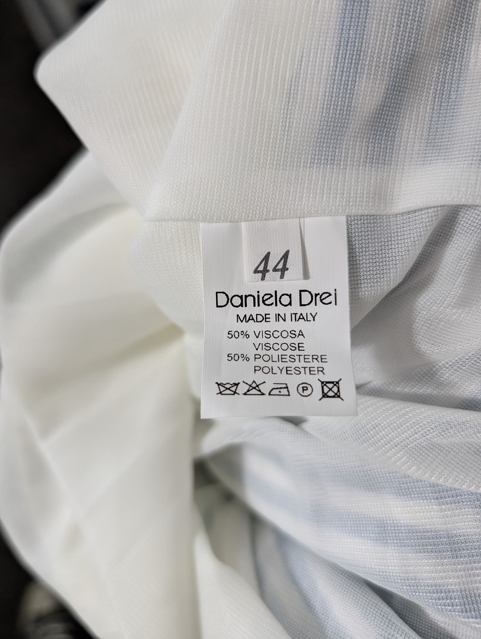Daniela Drei Pleated Midi Skirt Blue and White Striped IT 44 — photo 7 of 7