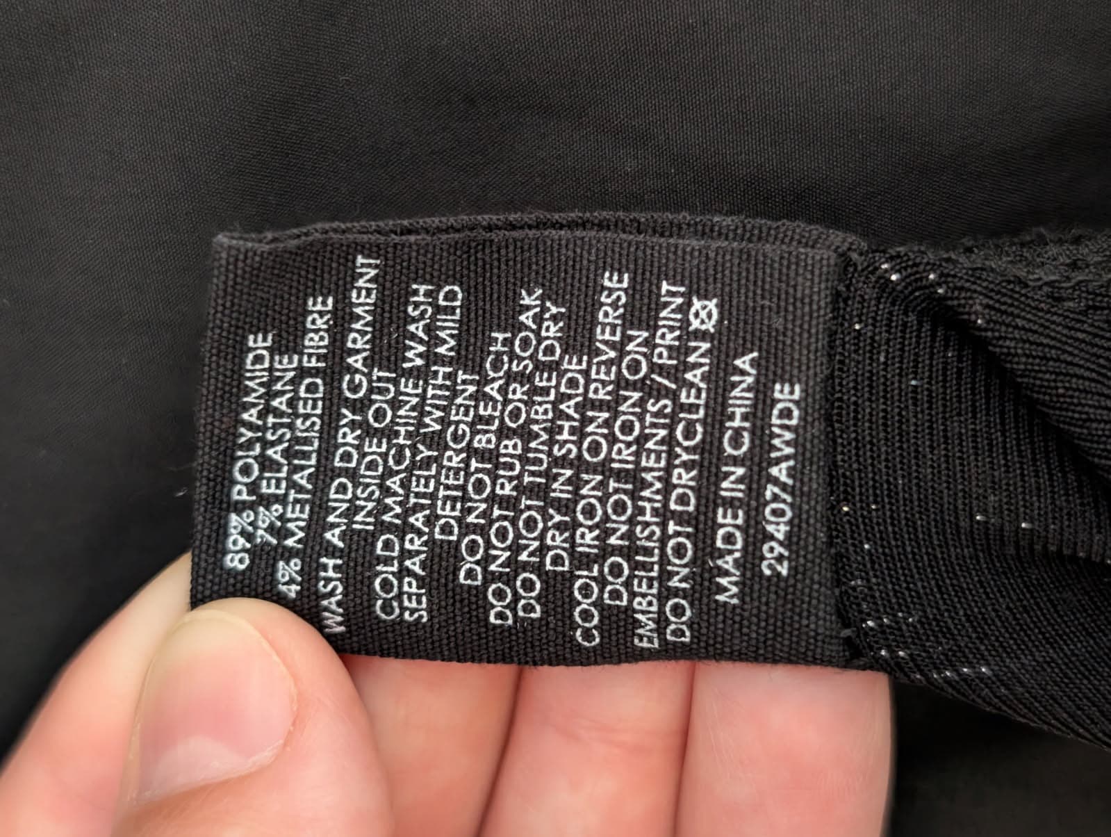 Decjuba Metallic Side Split T-Shirt Black AUS 8 — photo 2 of 6