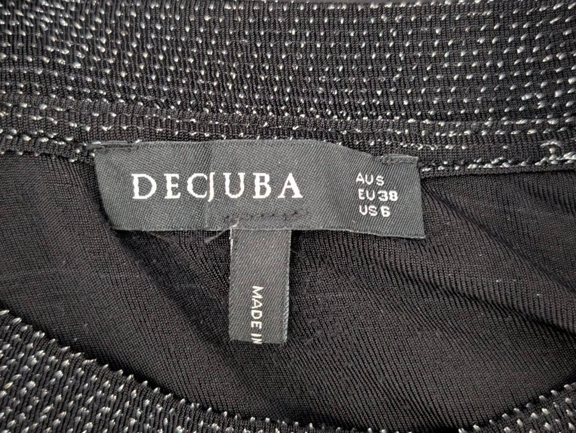 Decjuba Metallic Side Split T-Shirt Black AUS 8 — photo 6 of 6