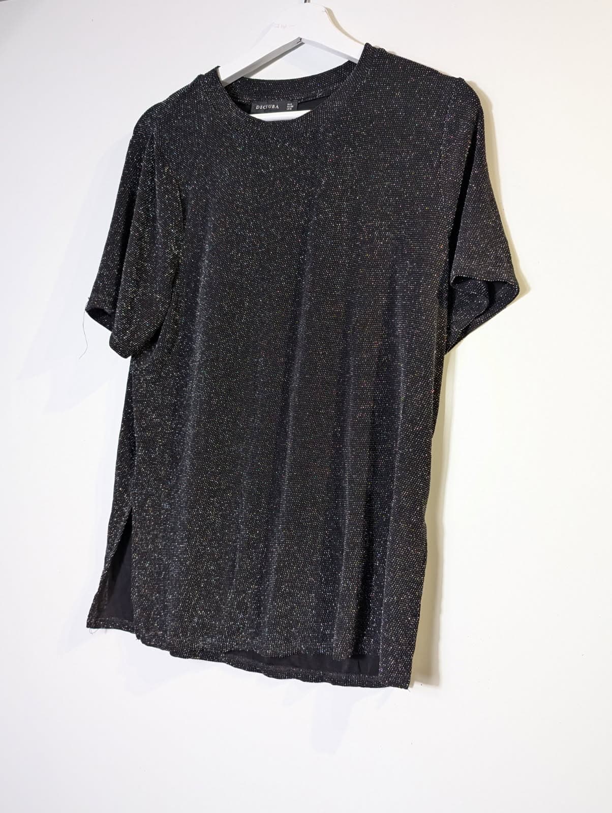 Decjuba Metallic Side Split T-Shirt Black AUS 8 — photo 3 of 6