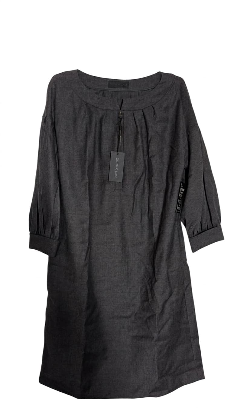 Derek Lam Virgin Wool Shift Dress - Banker Grey Size 38 — photo 1 of 8