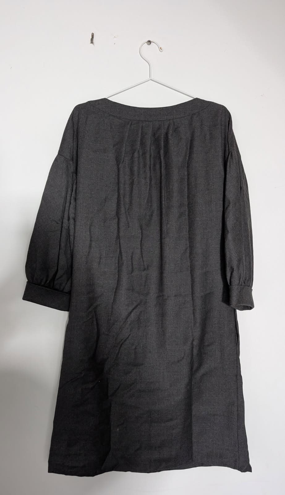 Derek Lam Virgin Wool Shift Dress - Banker Grey Size 38 — photo 2 of 8
