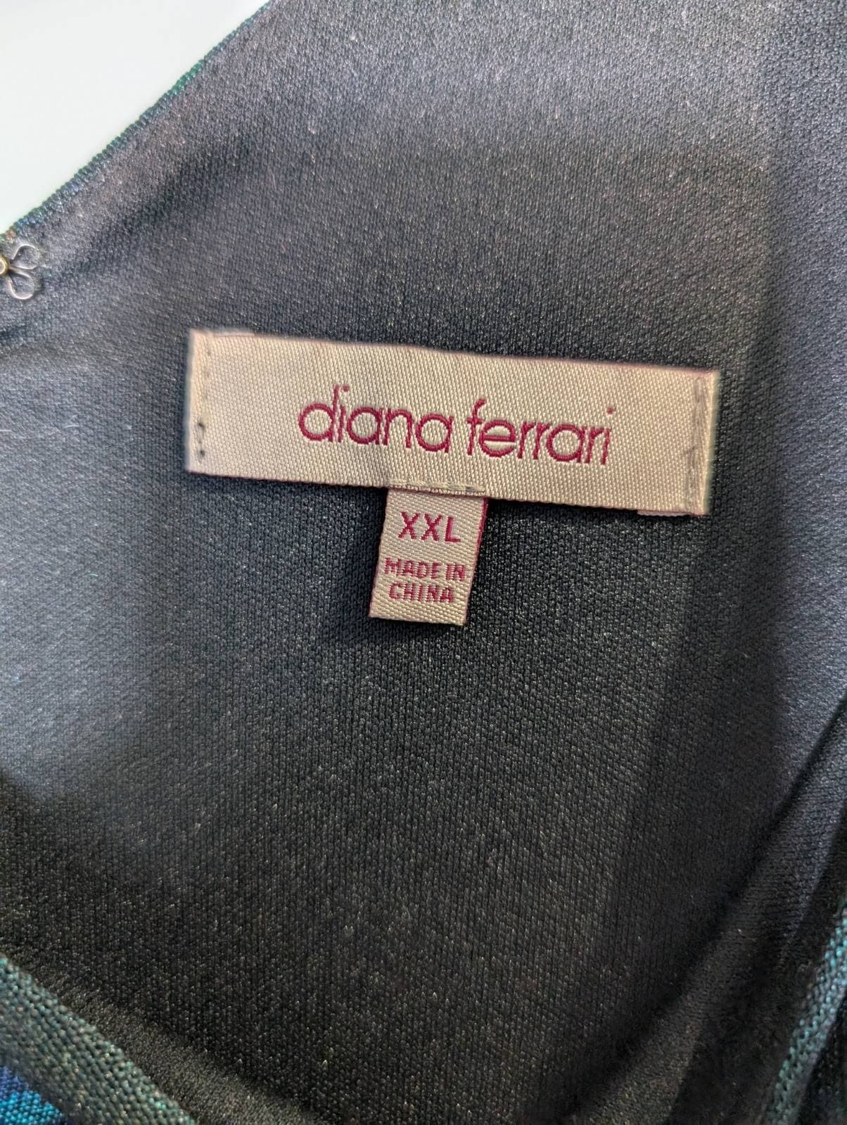 Diana Ferrari Abstract Print Sheath Dress - Women's XXL — photo 6 of 6