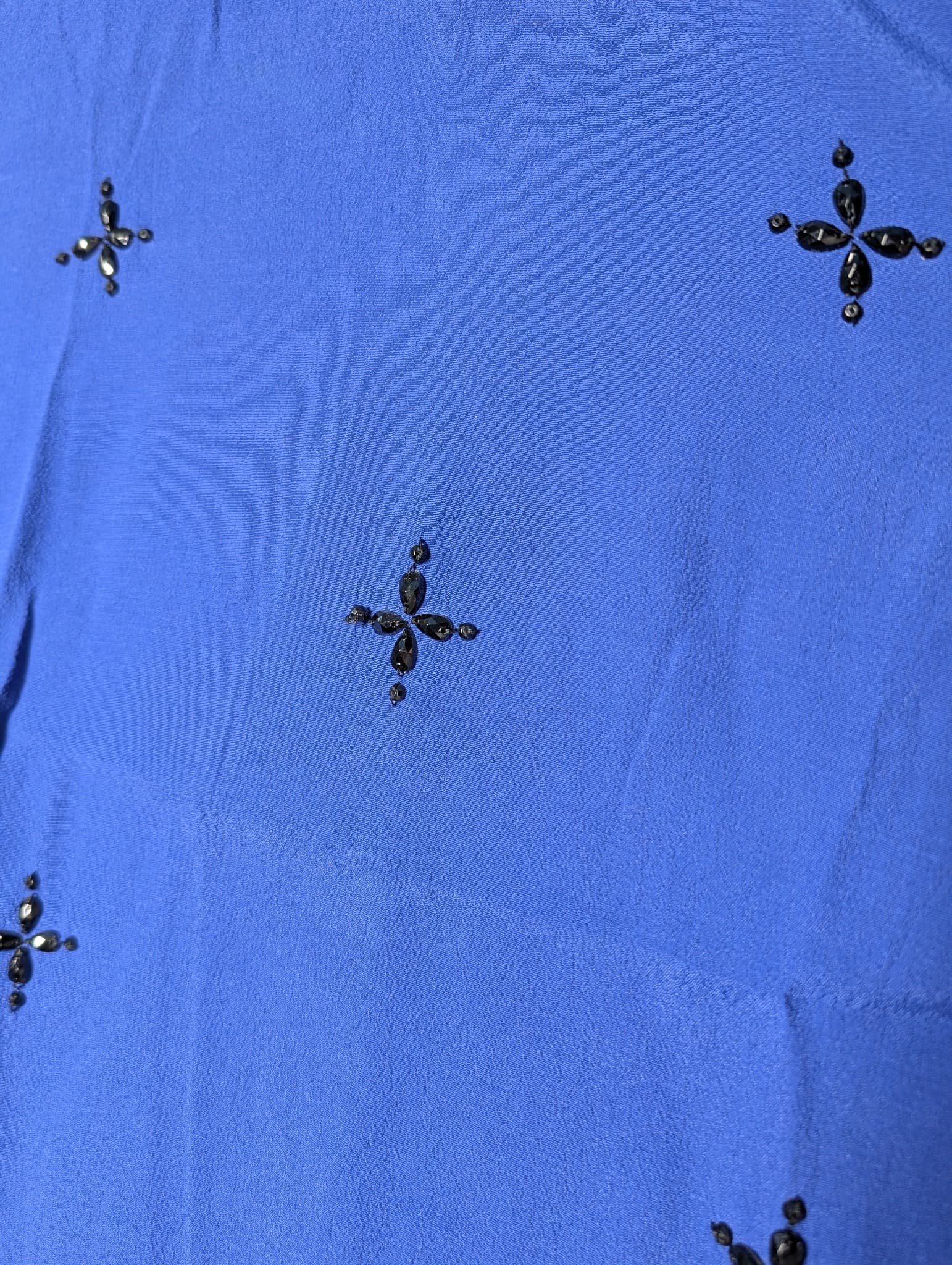 Diana Ferrari Embellished Blouse Royal Blue Women's Size 16 — photo 2 of 7