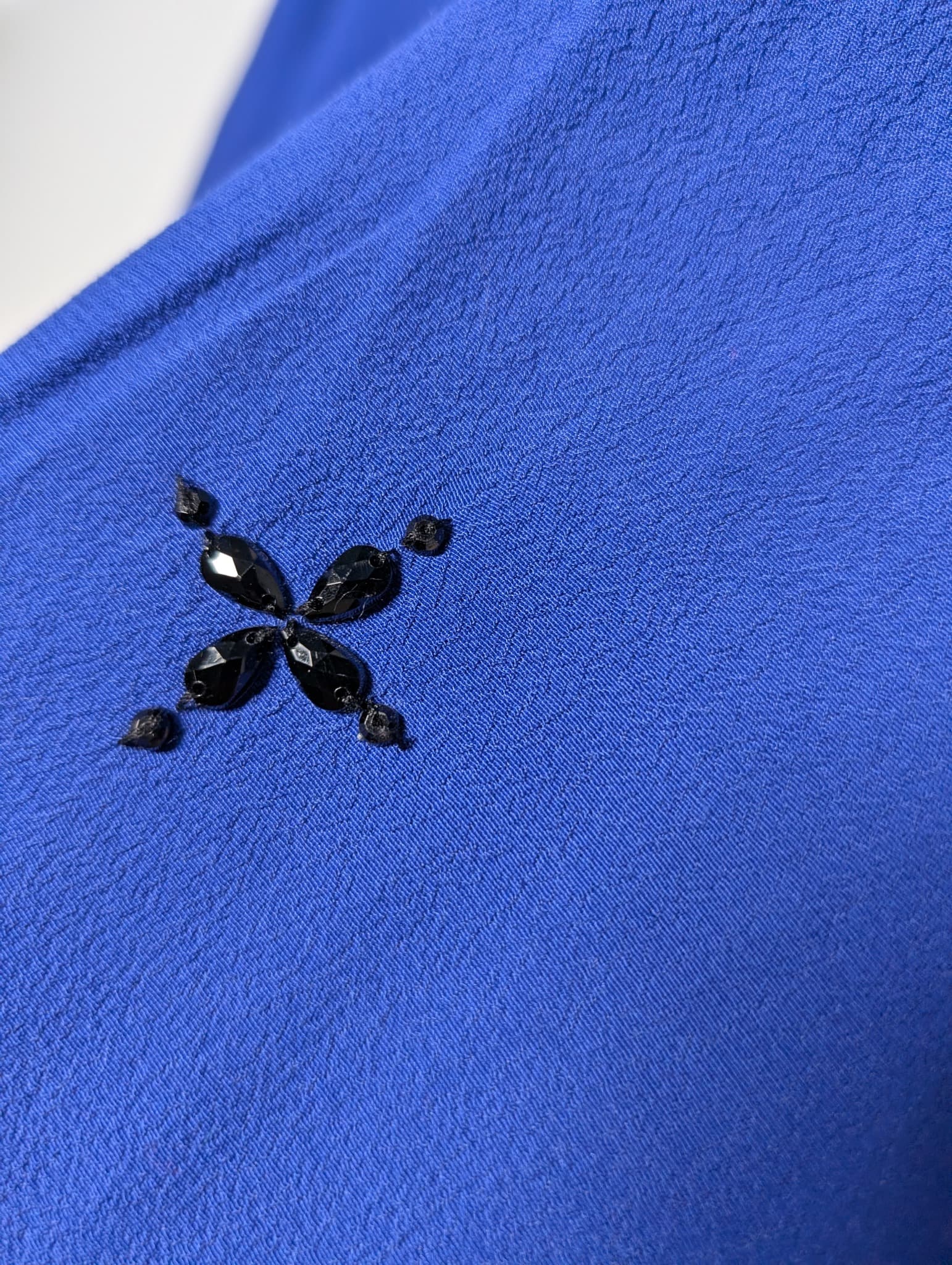 Diana Ferrari Embellished Blouse Royal Blue Women's Size 16 — photo 3 of 7