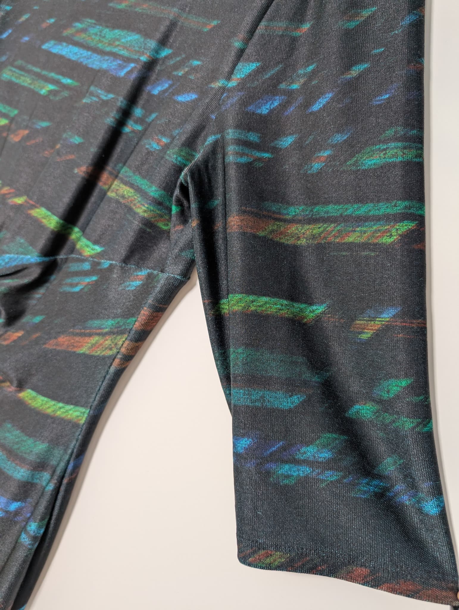 Diana Ferrari Twist-Front Sheath Dress Black Abstract Print XXL — photo 3 of 8