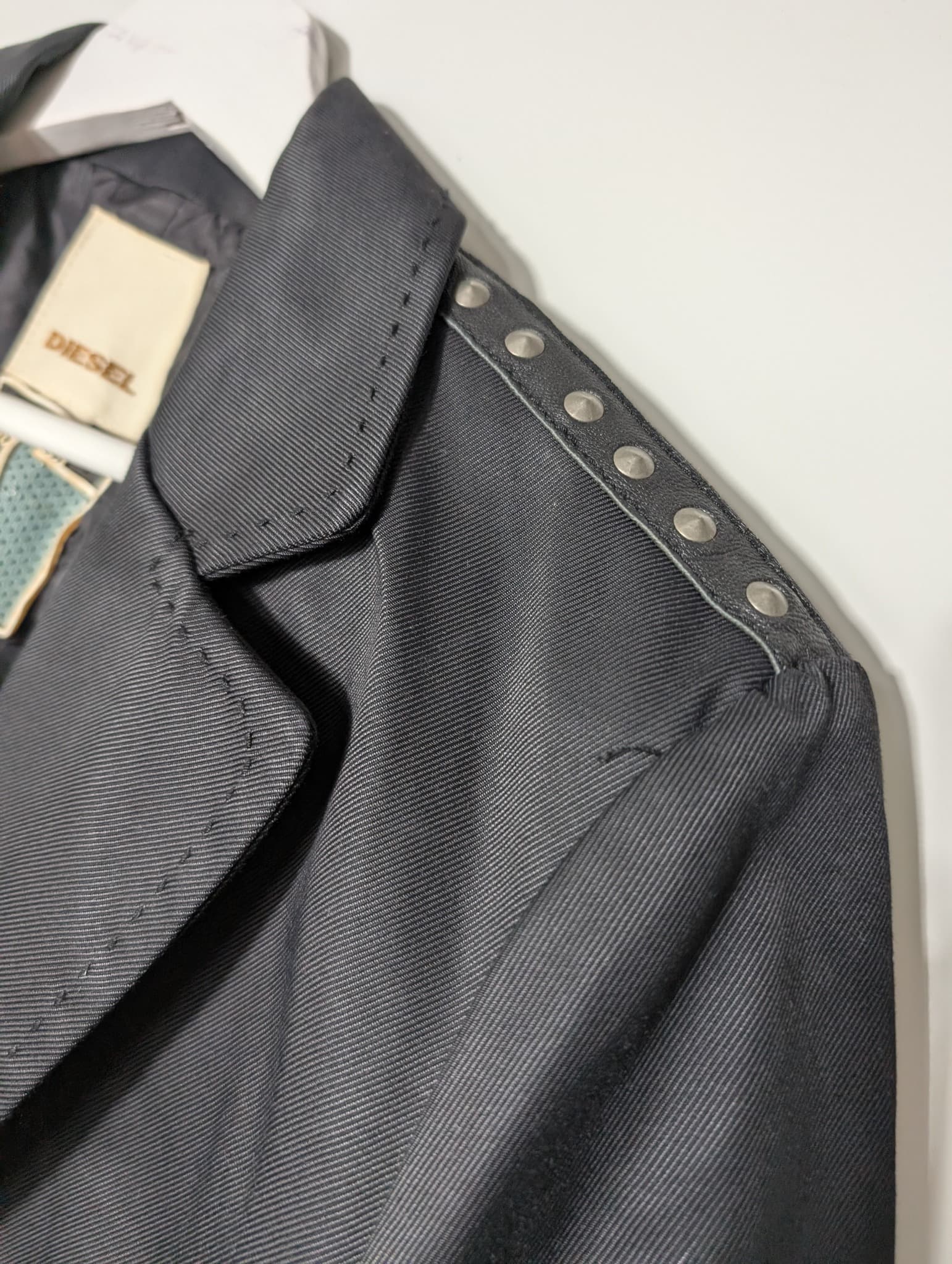 Diesel Studded Shoulder Blazer Black — photo 2 of 9