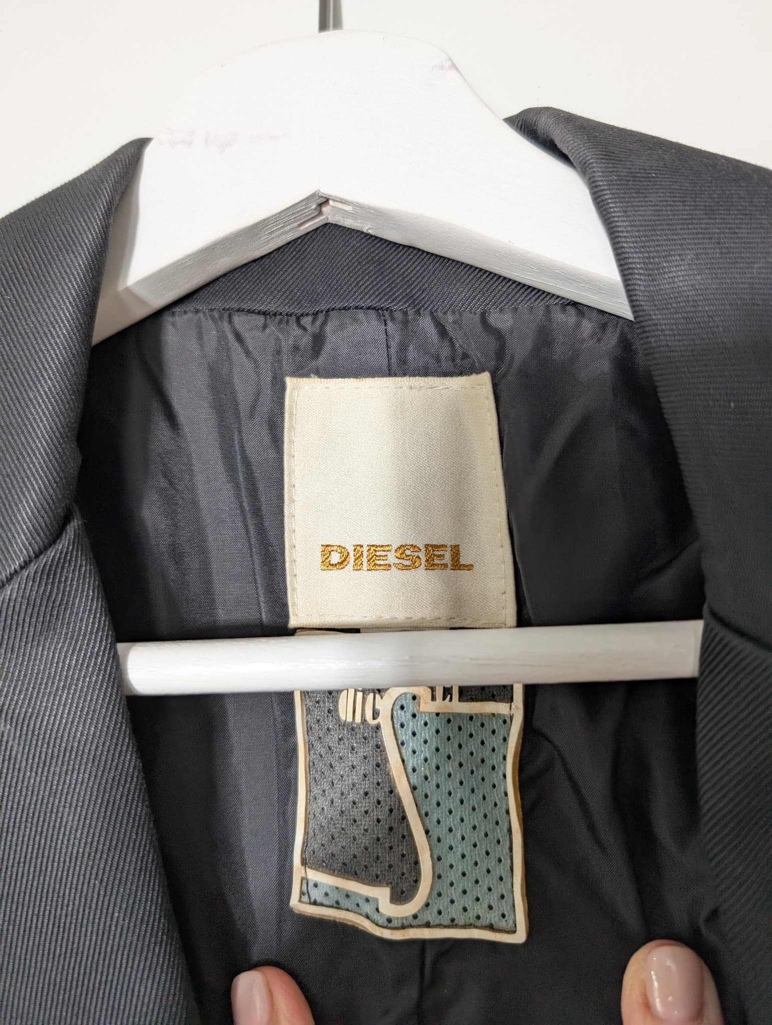 Diesel Studded Shoulder Blazer Black — photo 5 of 9
