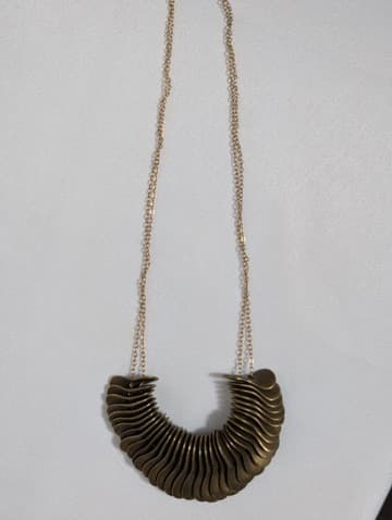 Dinosaur Designs Resin Disc Statement Necklace Bronze — photo 1 of 4