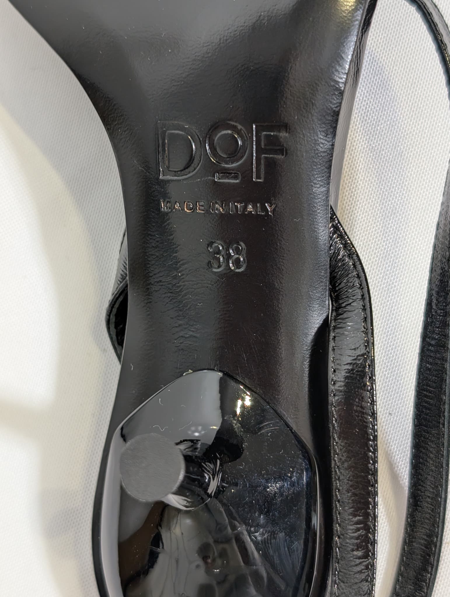 DOF Studio Leather Pointed Toe Strappy Sandals Black Size 38 — photo 4 of 4