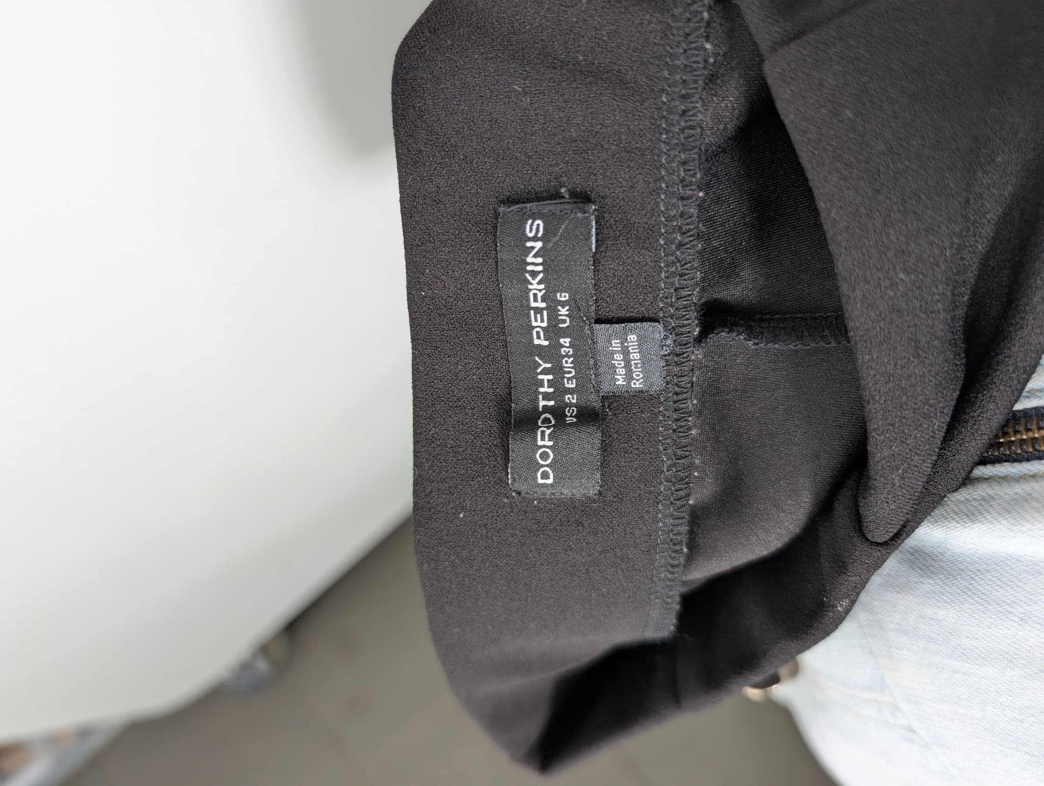 Dorothy Perkins High-Waisted Sailor Trousers Black UK 6 — photo 6 of 8