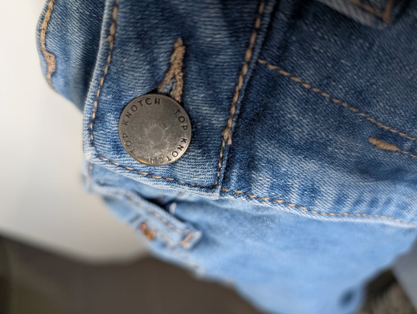 Dricoper Denim High-Rise Skinny Jeans Blue Raw Hem Size 10 — photo 7 of 9