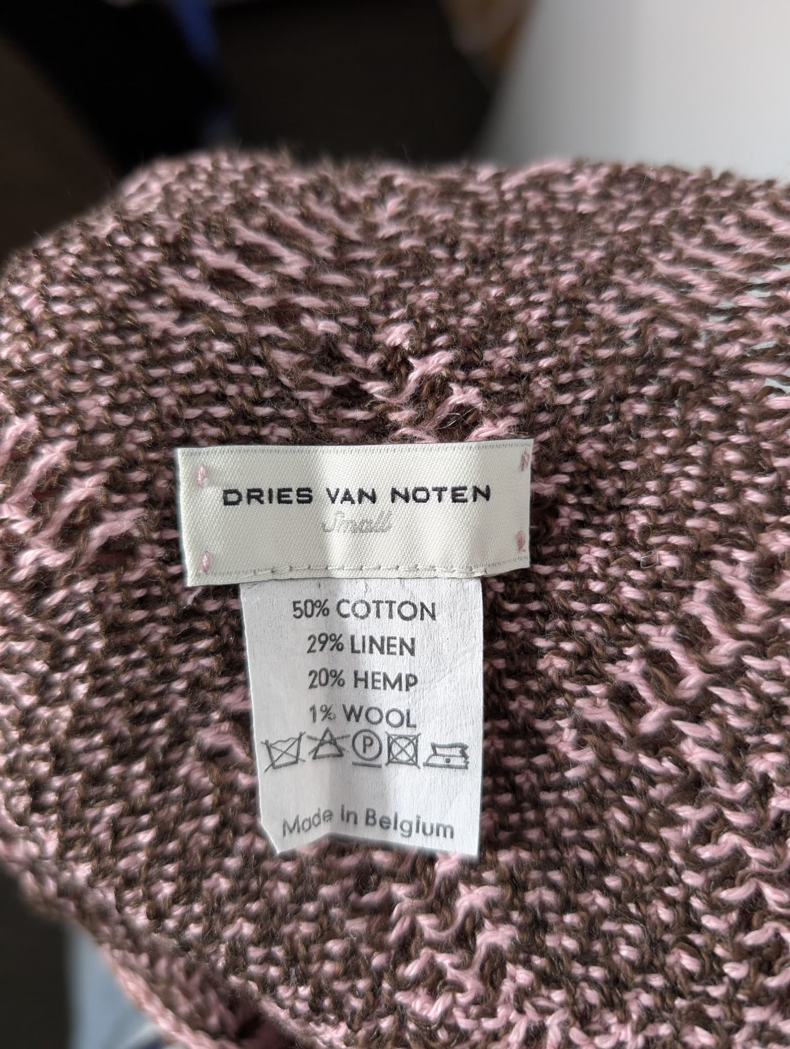 Dries Van Noten Knit Tank Top Pink & Brown Small — photo 4 of 4